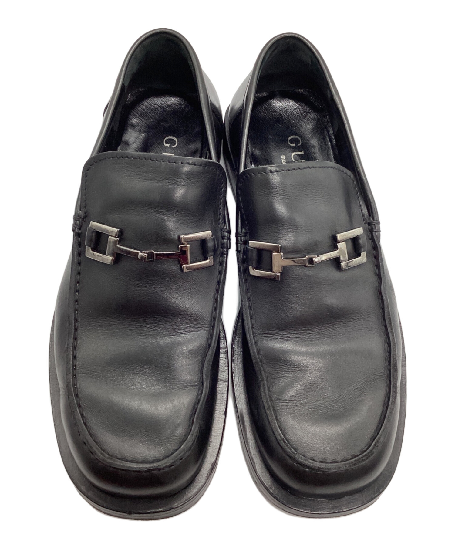 中古・古着通販】GUCCI (グッチ) ビットローファー 110 0244 ブラック
