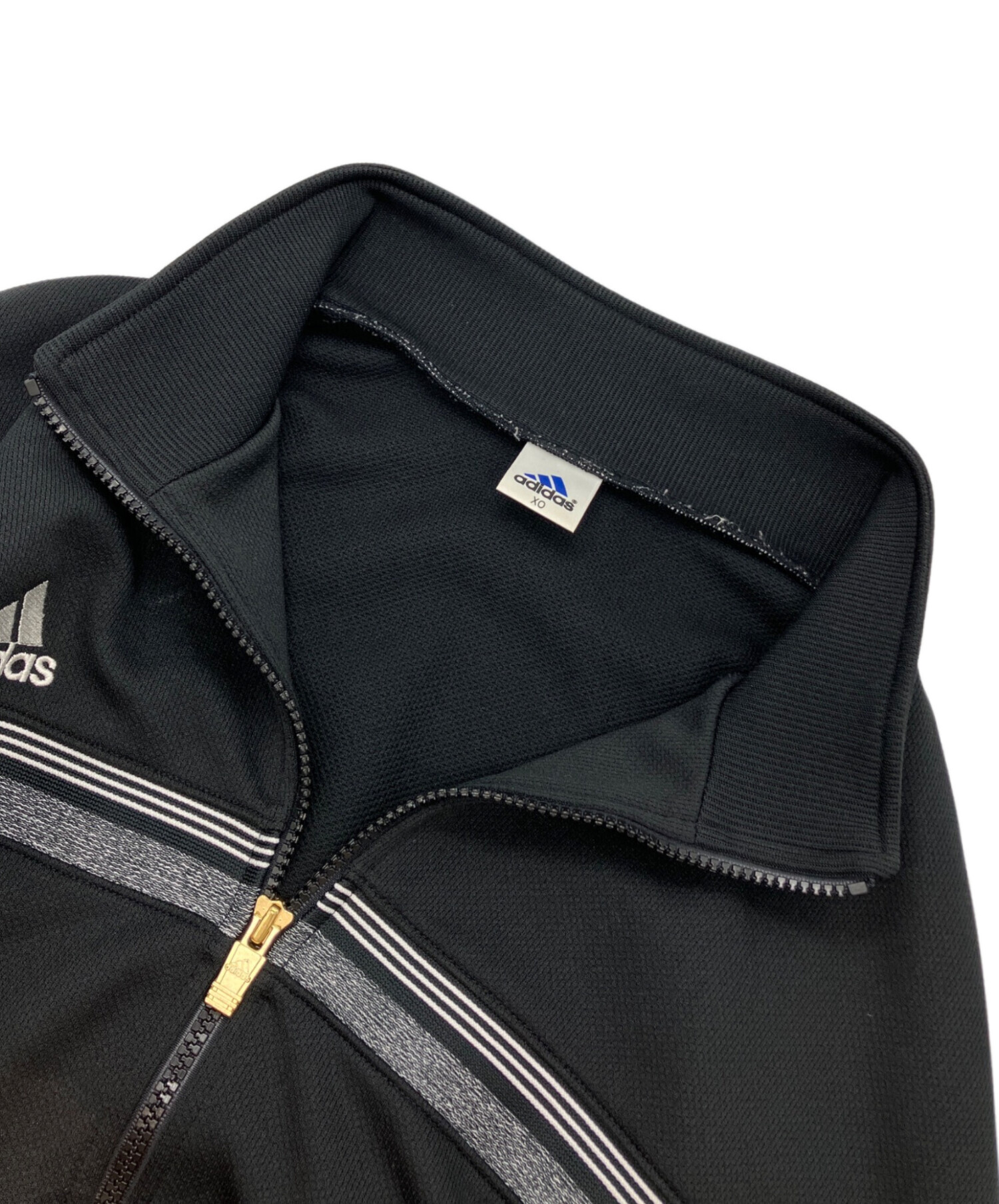  アディダス トラックジャケット 古着 XXLサイズ ブラック 中古・古着通販】adidas (アディダス) トラックジャケット ブラック