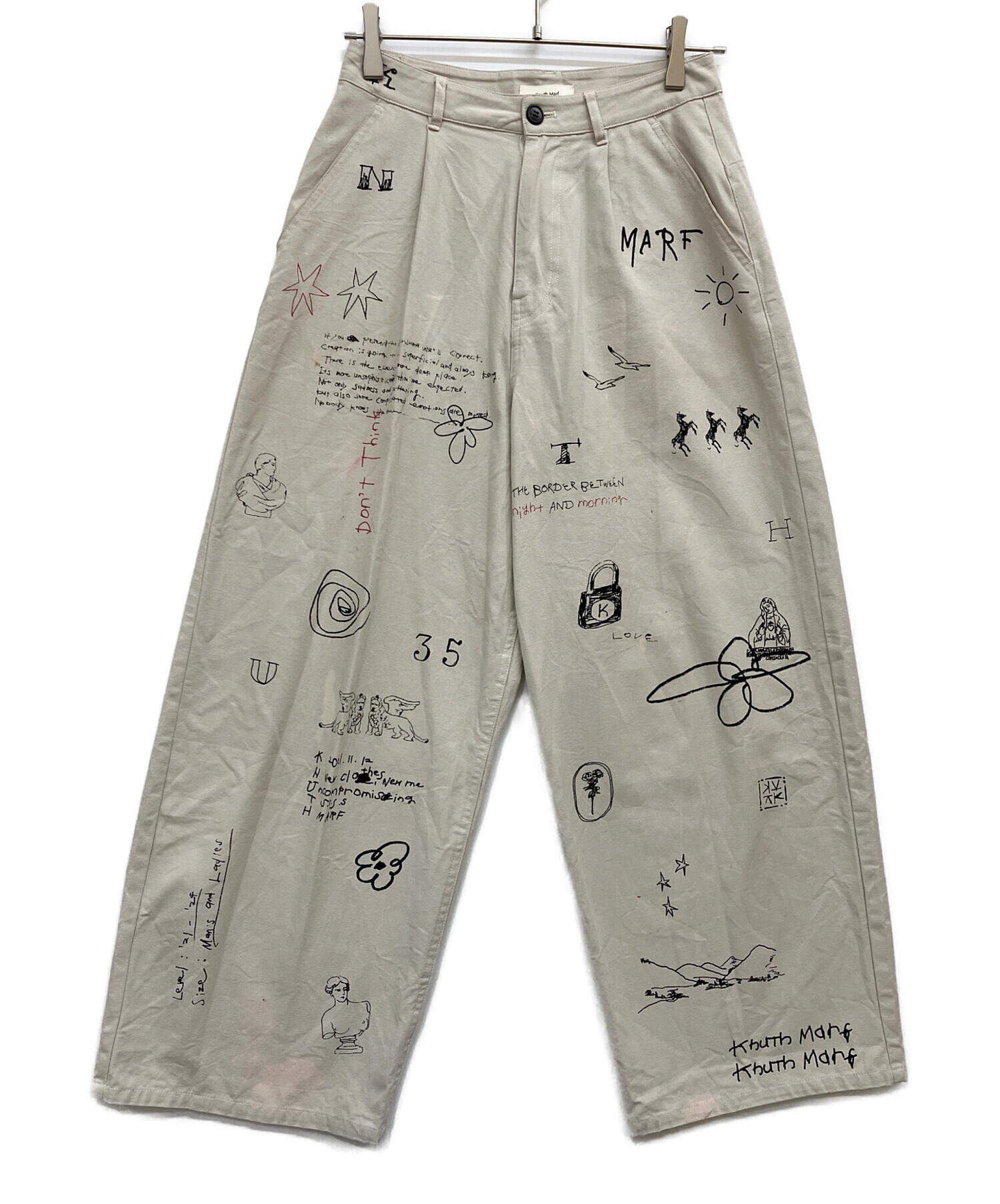 中古・古着通販】Knuth Marf (クヌースマーフ) high waist tattoo