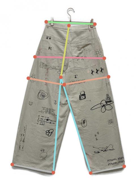 中古・古着通販】Knuth Marf (クヌースマーフ) high waist tattoo