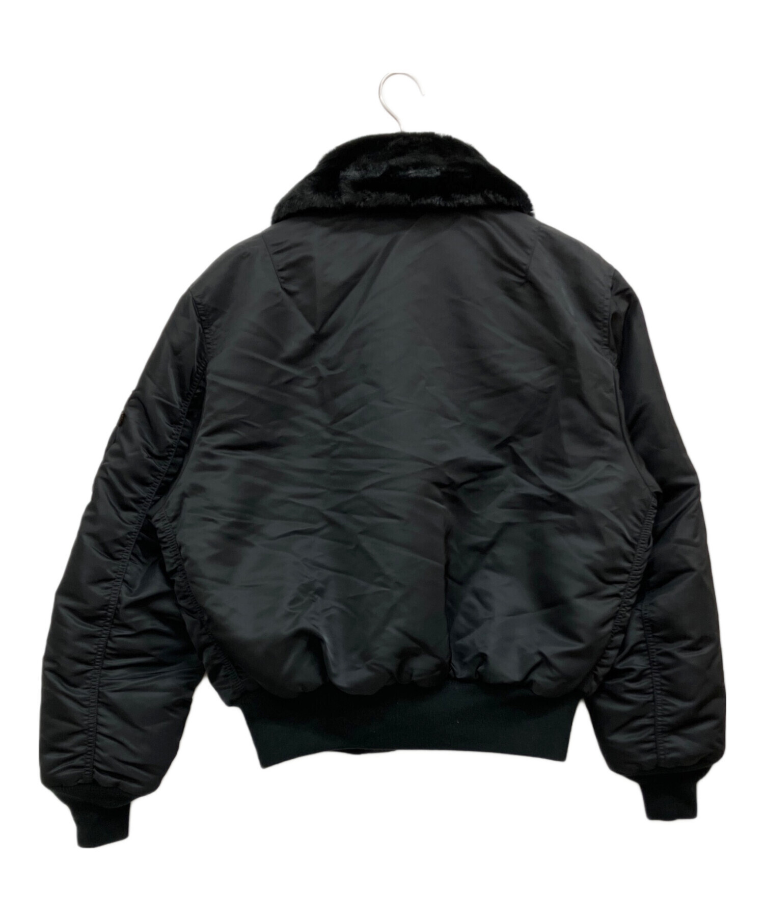 中古・古着通販】ALPHA (アルファ) B-15フライトジャケット ブラック
