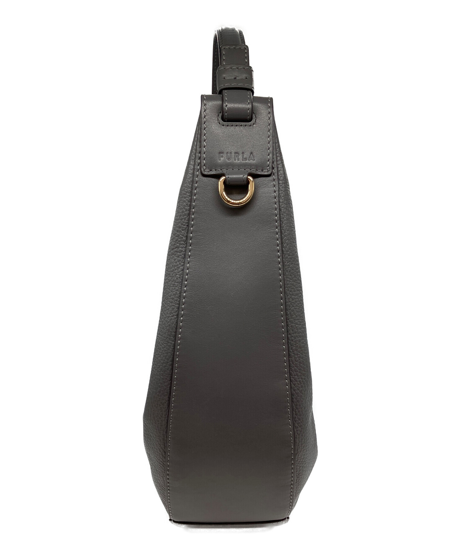 中古・古着通販】FURLA (フルラ) ホーボーバッグ グレー｜ブランド