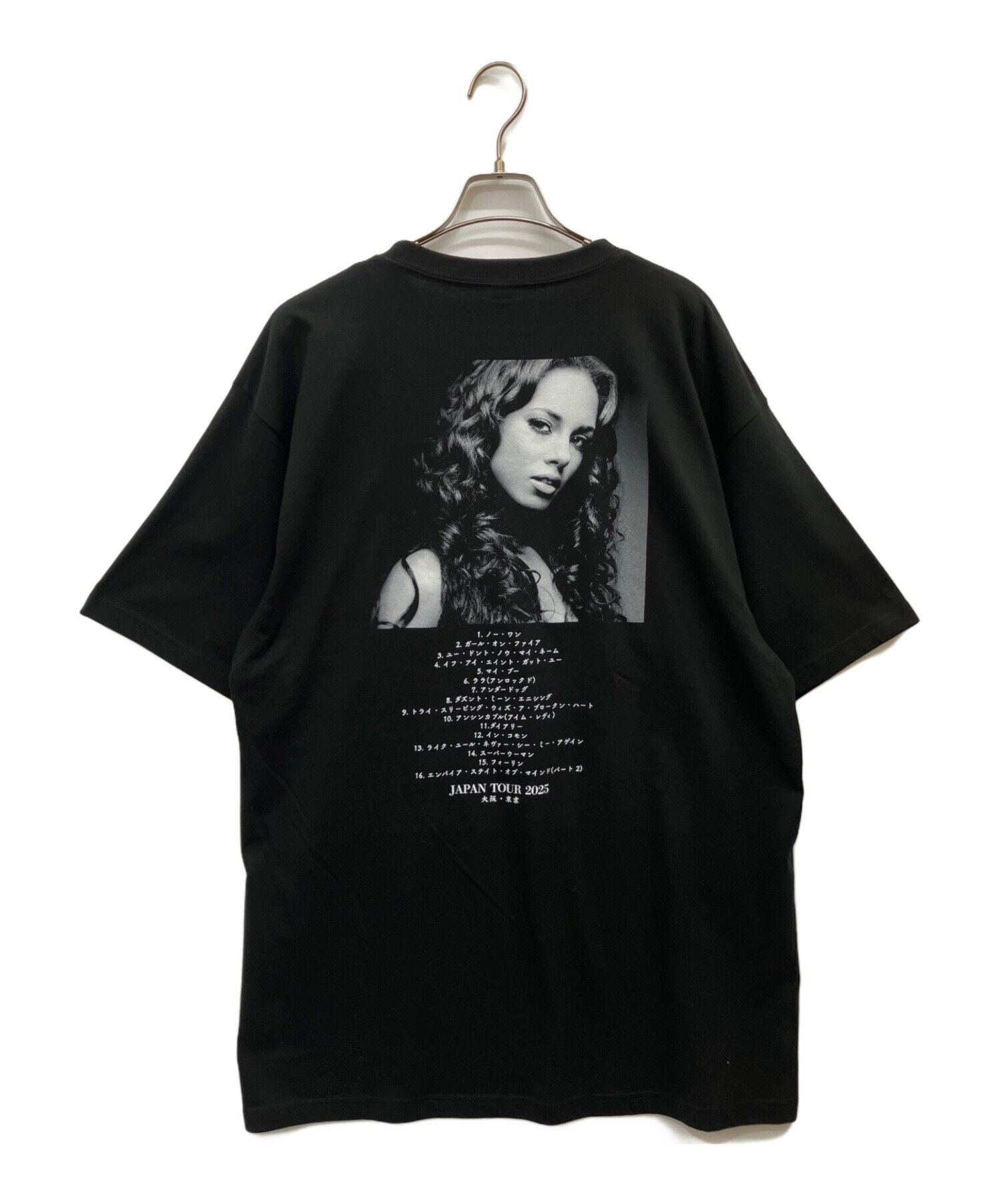 新品未使用 Alicia Keys アリシアキーズ 2013来日ツアーTシャツ 中古・古着通販】alicia keys (アリシアキーズ) Tシャツ ブラック