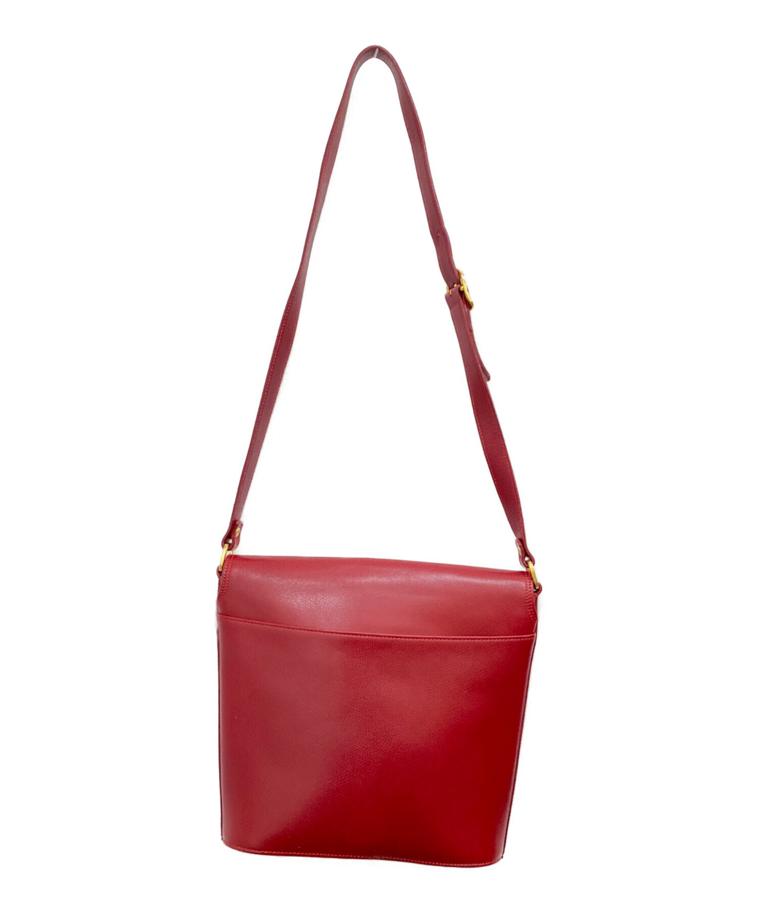 中古・古着通販】LONGCHAMP (ロンシャン) ショルダーバッグ レッド