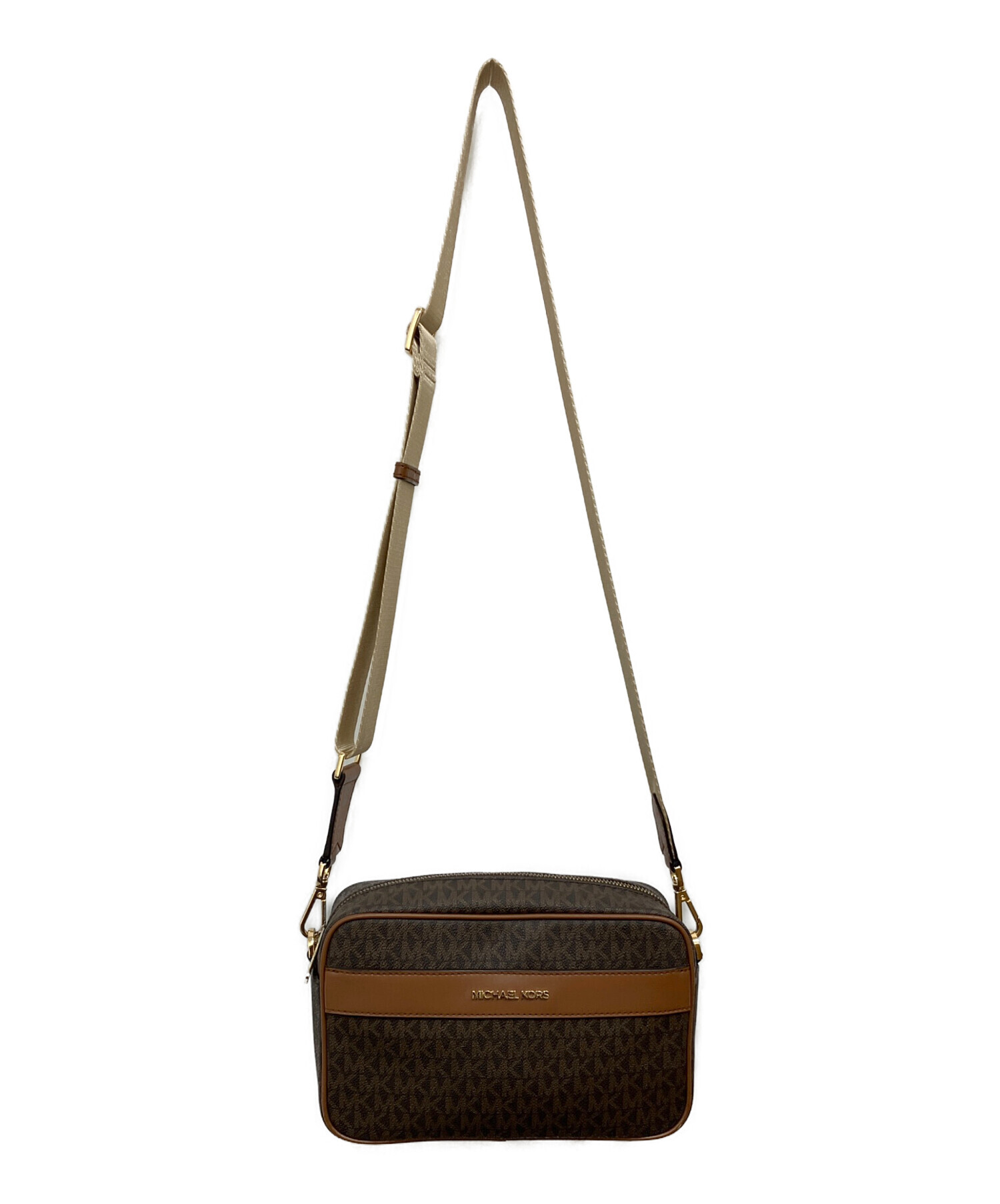 MICHAEL KORS ブラウンショルダーバッグ 中古・古着通販】MICHAEL KORS (マイケルコース) ショルダーバッグ