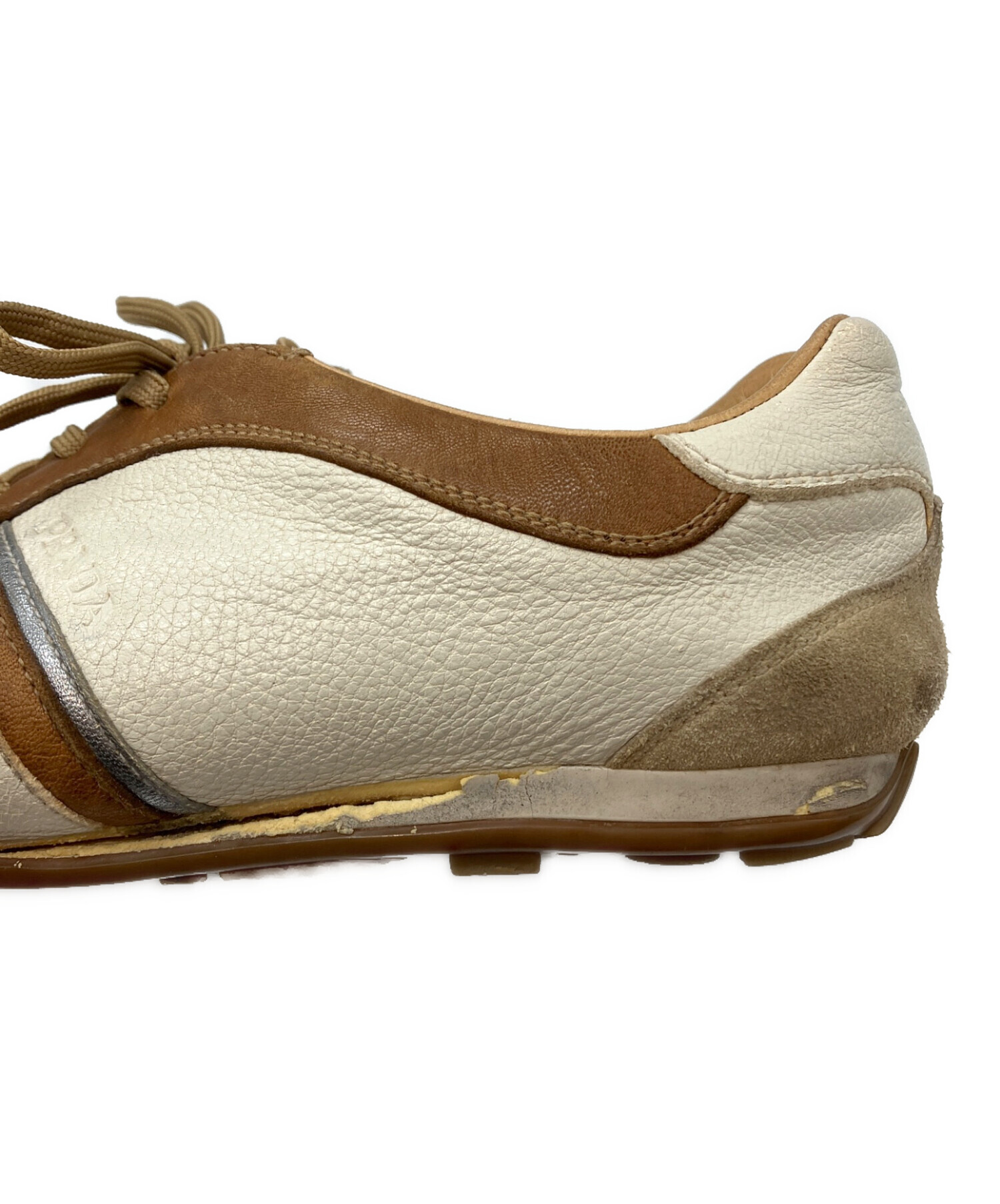 中古・古着通販】PRADA SPORTS (プラダスポーツ) スニーカー ベージュ