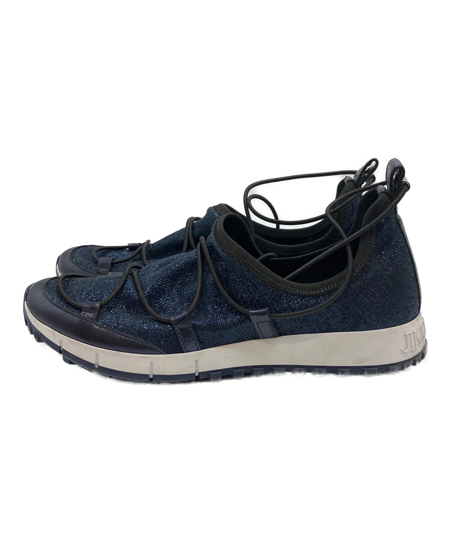 中古・古着通販】JIMMY CHOO (ジミーチュウ) スニーカー ネイビー