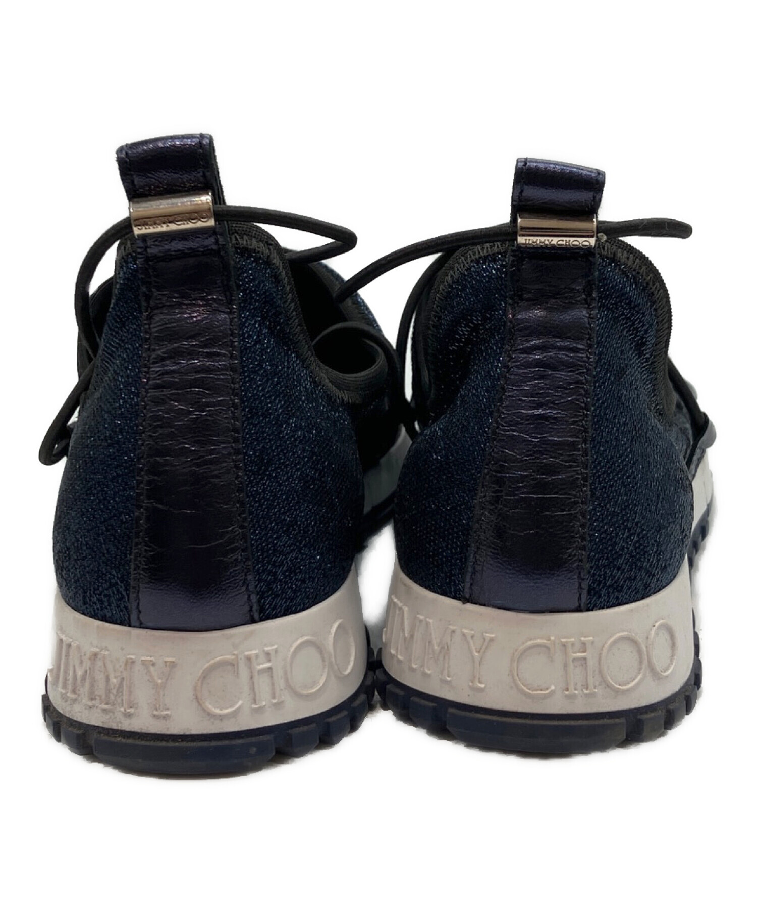 中古・古着通販】JIMMY CHOO (ジミーチュウ) スニーカー ネイビー