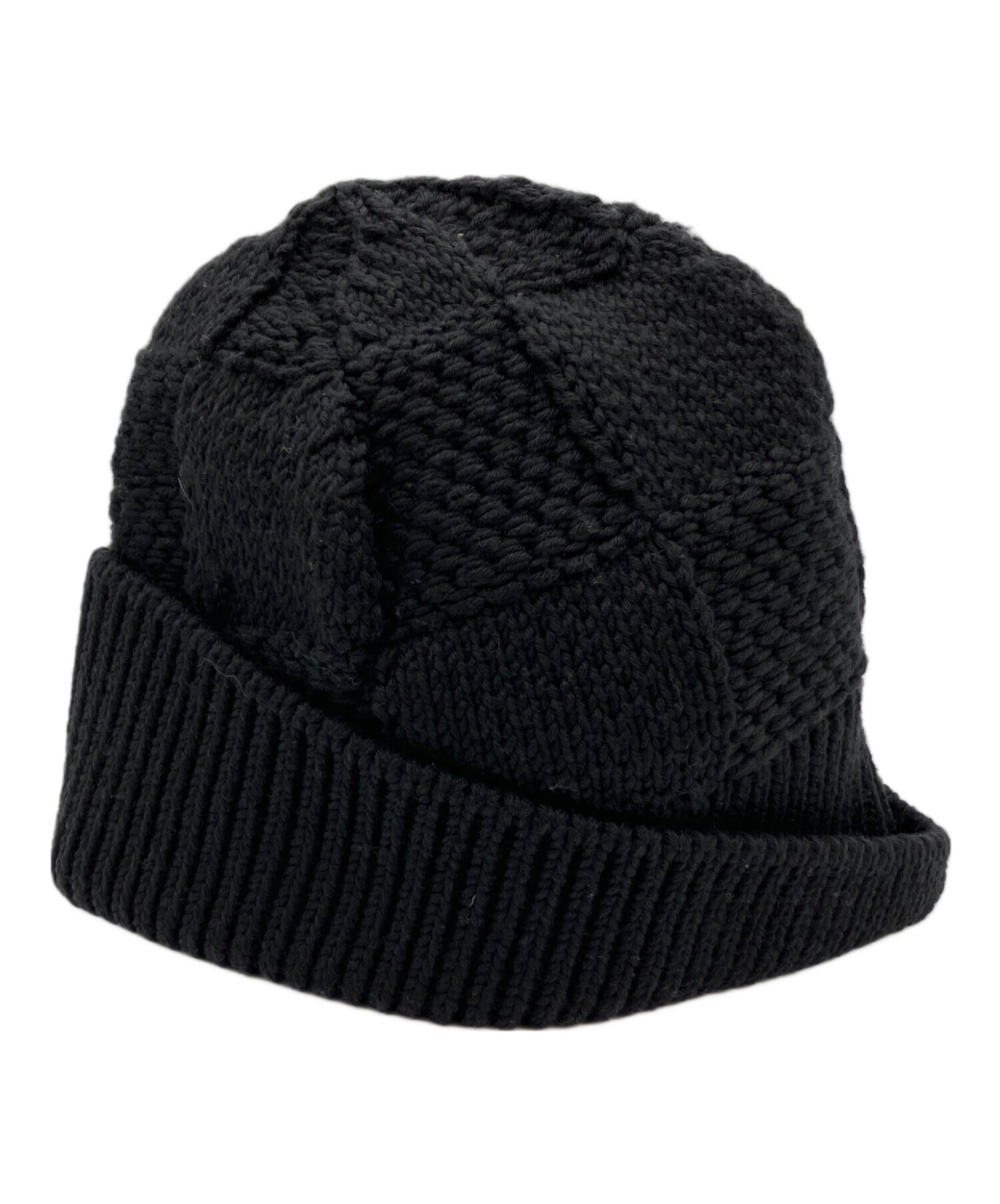 Louis Vuitton 黒 ニット帽 中古・古着通販】LOUIS VUITTON (ルイ ヴィトン) ニット帽 ブラック