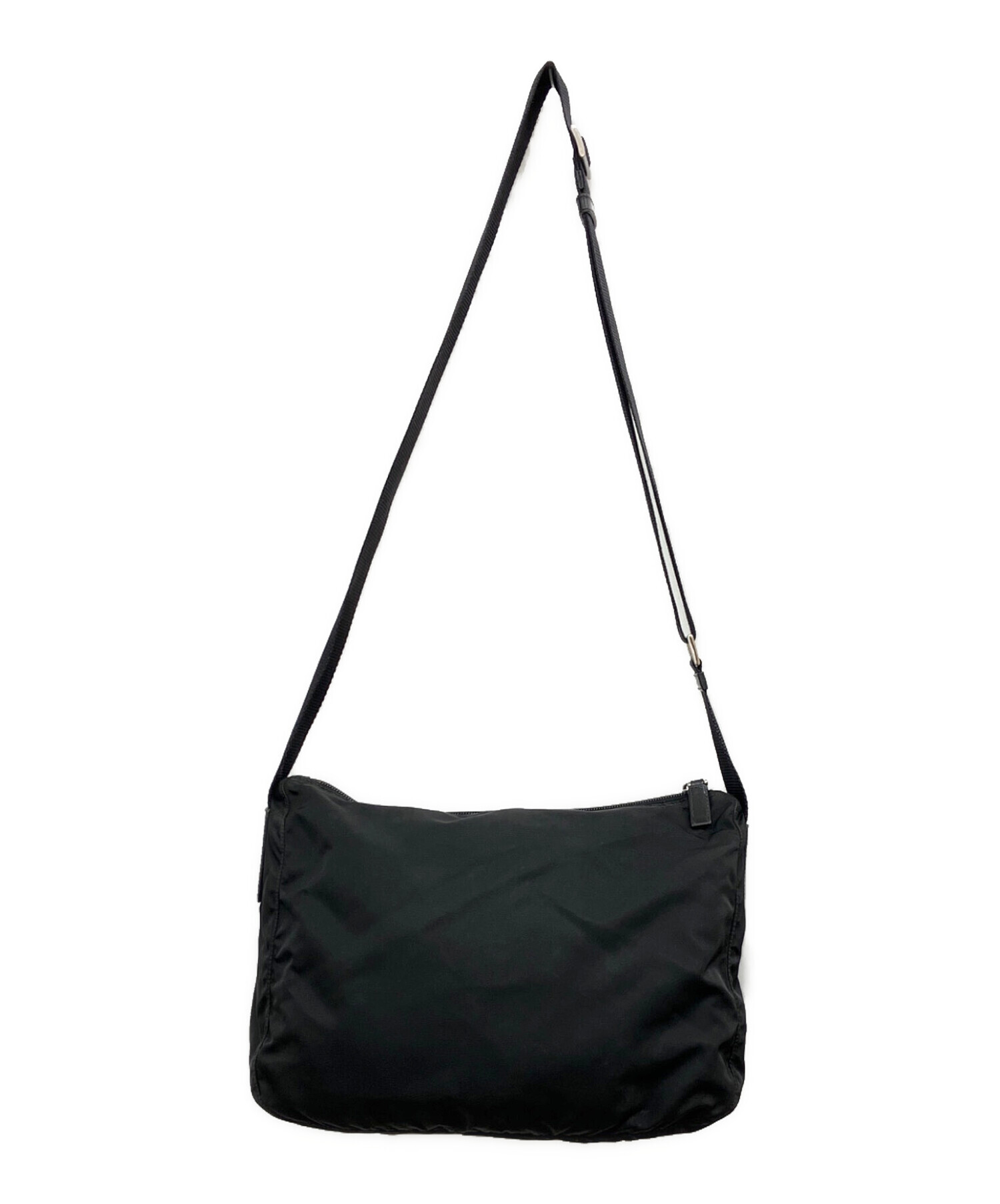 PRADA プラダ ショルダーバッグ BT0500 中古・古着通販】PRADA (プラダ) ナイロンショルダーバッグ ブラック
