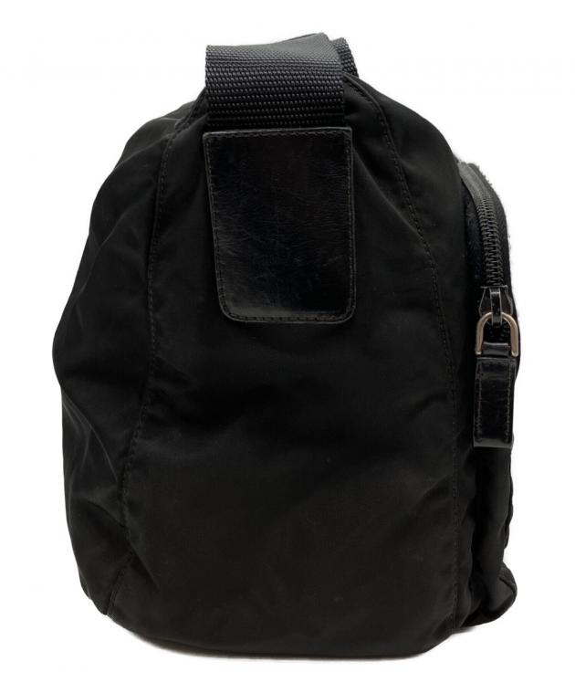 中古・古着通販】PRADA (プラダ) ナイロンショルダーバッグ ブラック