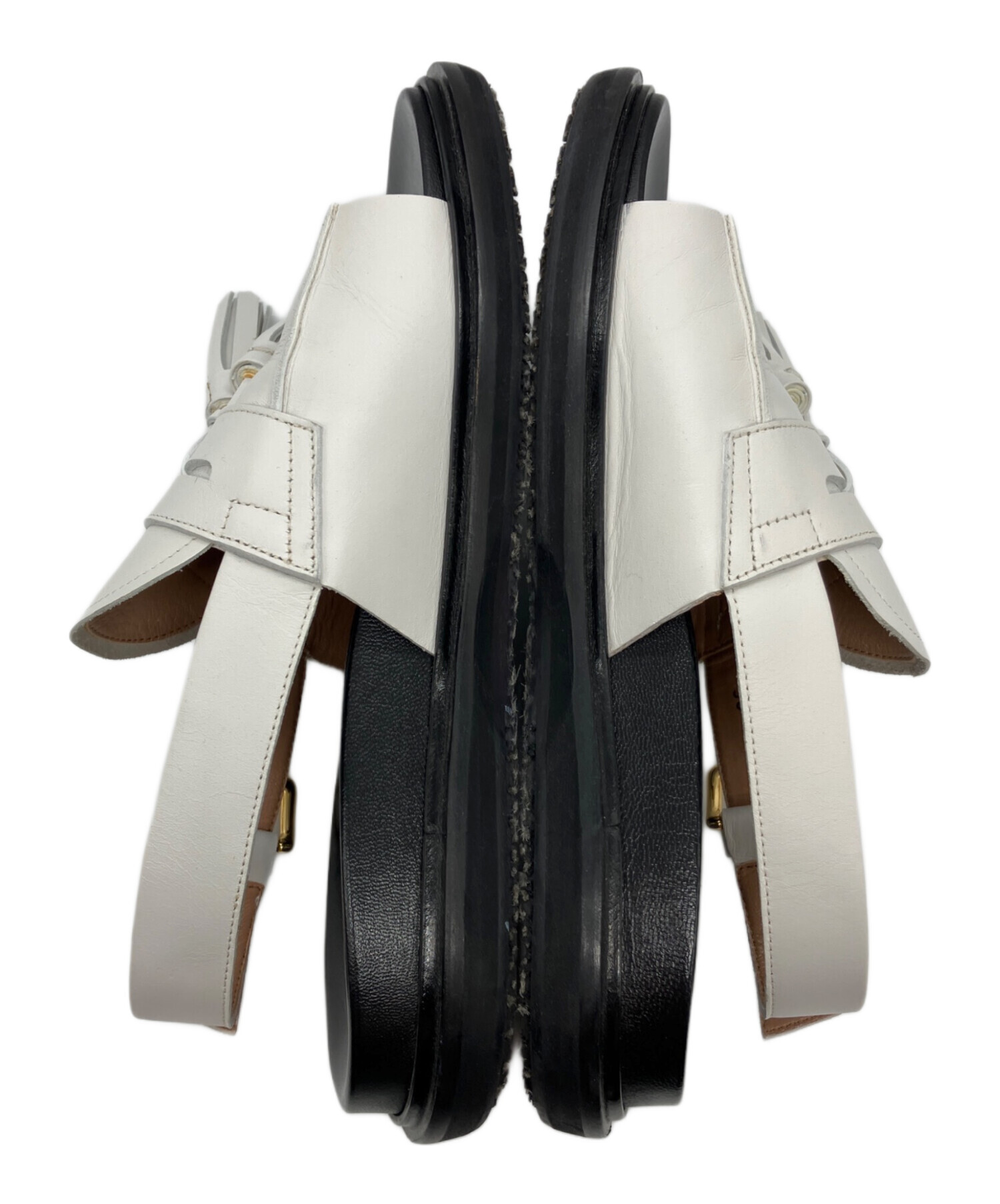 中古・古着通販】MARNI (マルニ) サンダル ホワイト×ブラック サイズ
