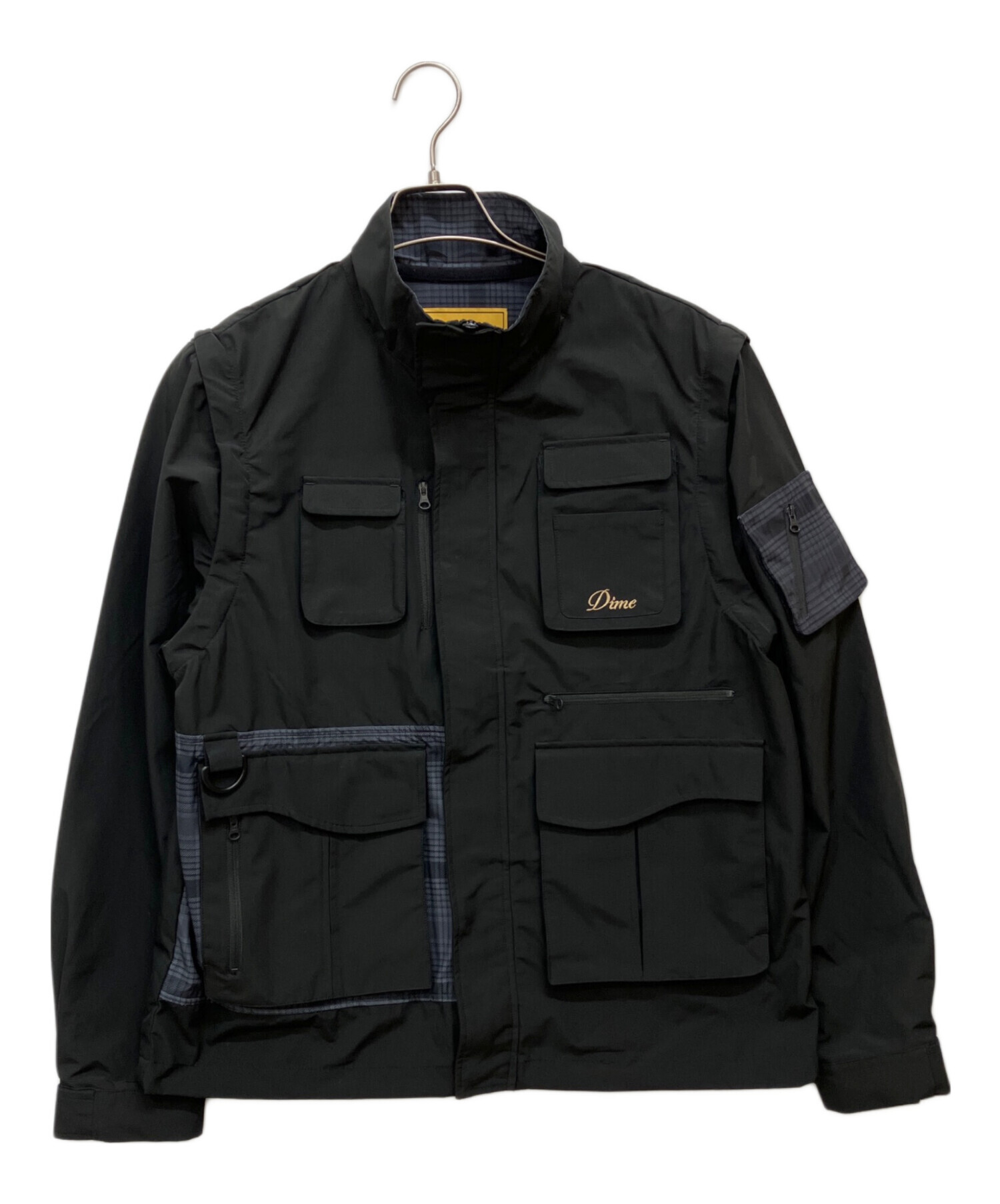  dime トラックジャケット　ブラック 中古・古着通販】Dime (ダイム) Fishing Zip Off Jacket ブラック