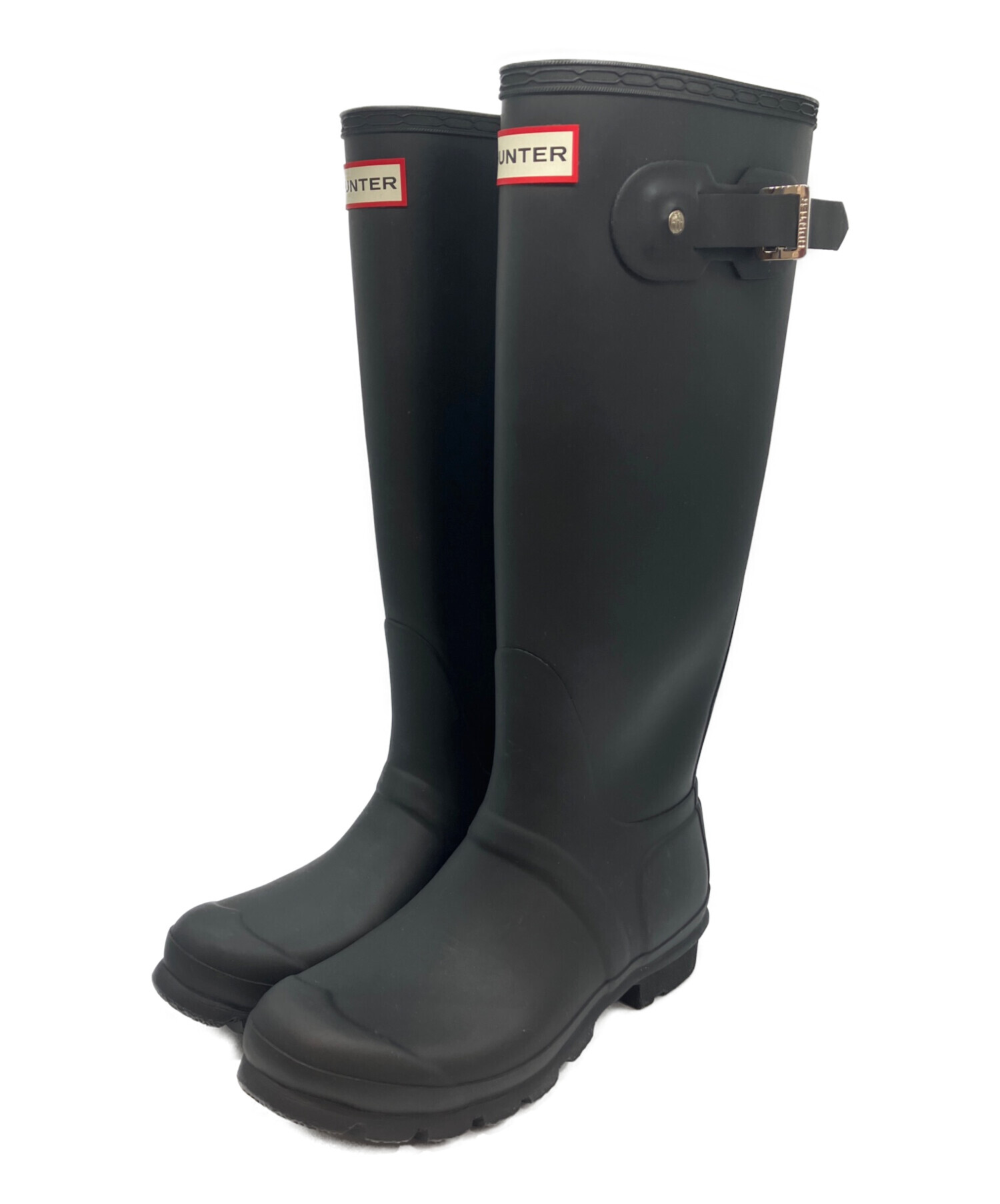 中古・古着通販】HUNTER (ハンター) ロングブーツ ブラック サイズ:24