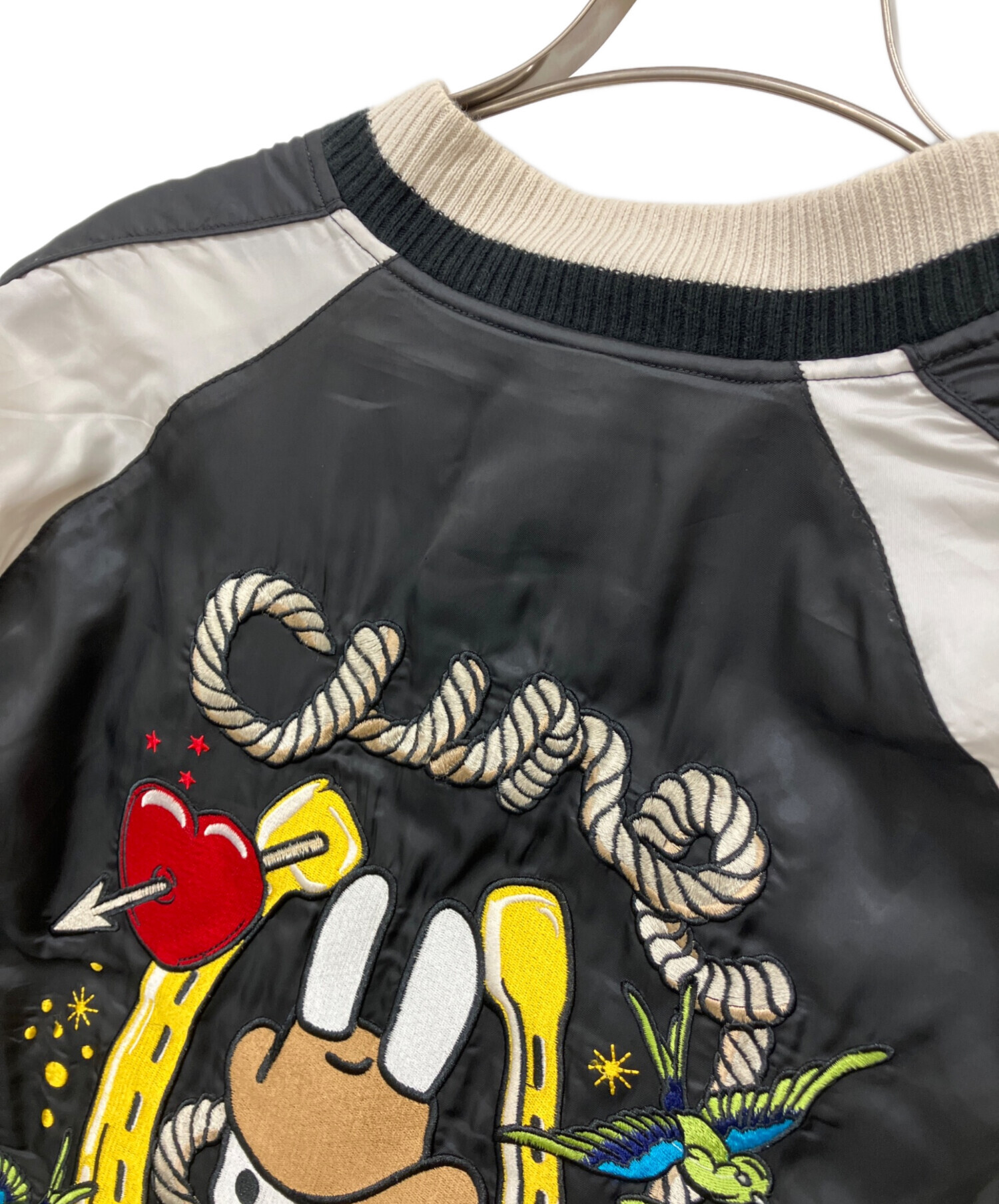 中古・古着通販】CUNE (キューン) スカジャン ブラック×ホワイト