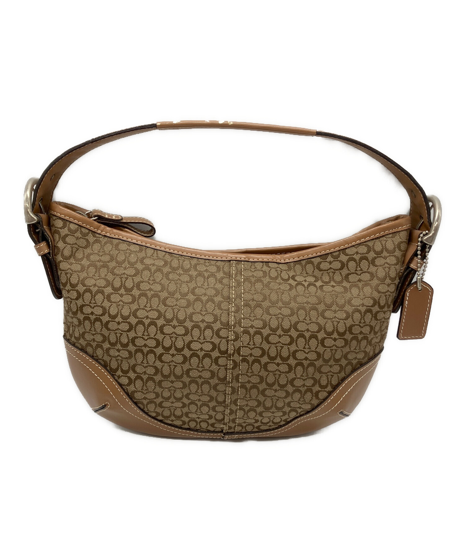COACHミニシグネチャー模様スモールホーボーバッグ6351 中古・古着通販】COACH (コーチ) スモール・ホーボー・ミニ