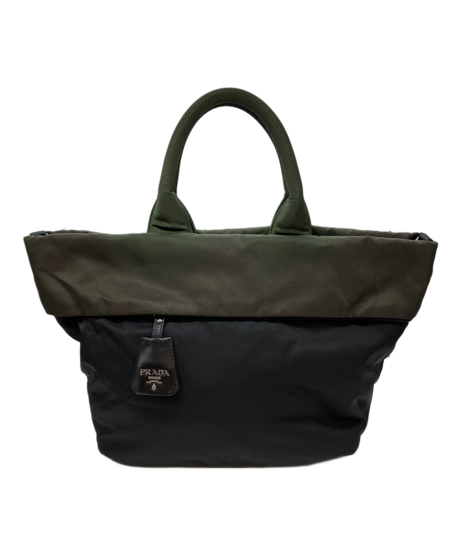 正規‼️ PRADA リバーシブル　トートバッグ 中古・古着通販】PRADA (プラダ) リバーシブルトートバッグ ブラック