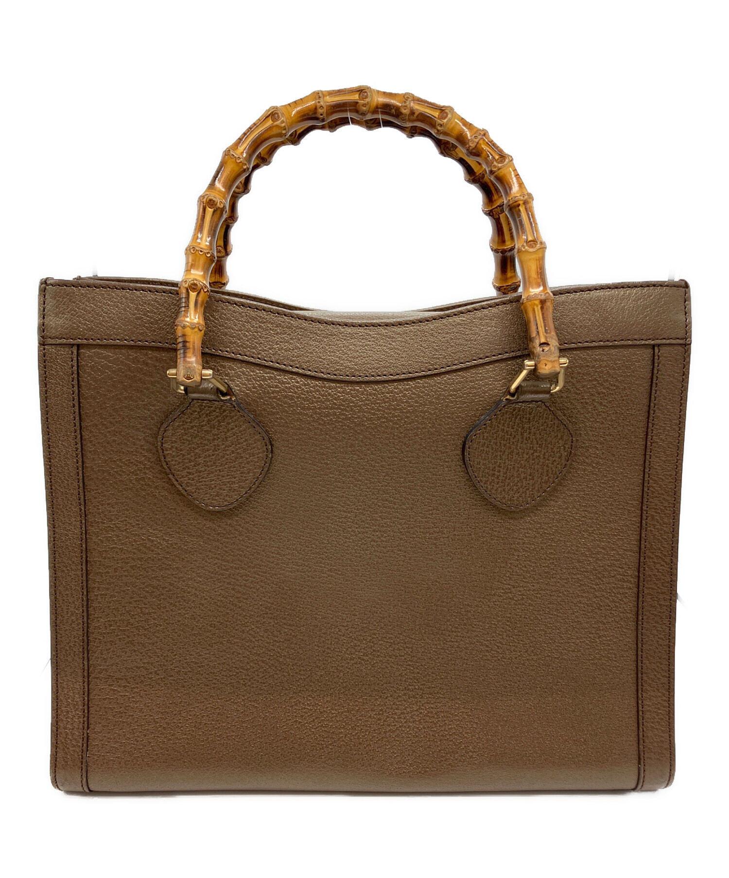 中古・古着通販】GUCCI (グッチ) バンブートートバッグ ブラウン