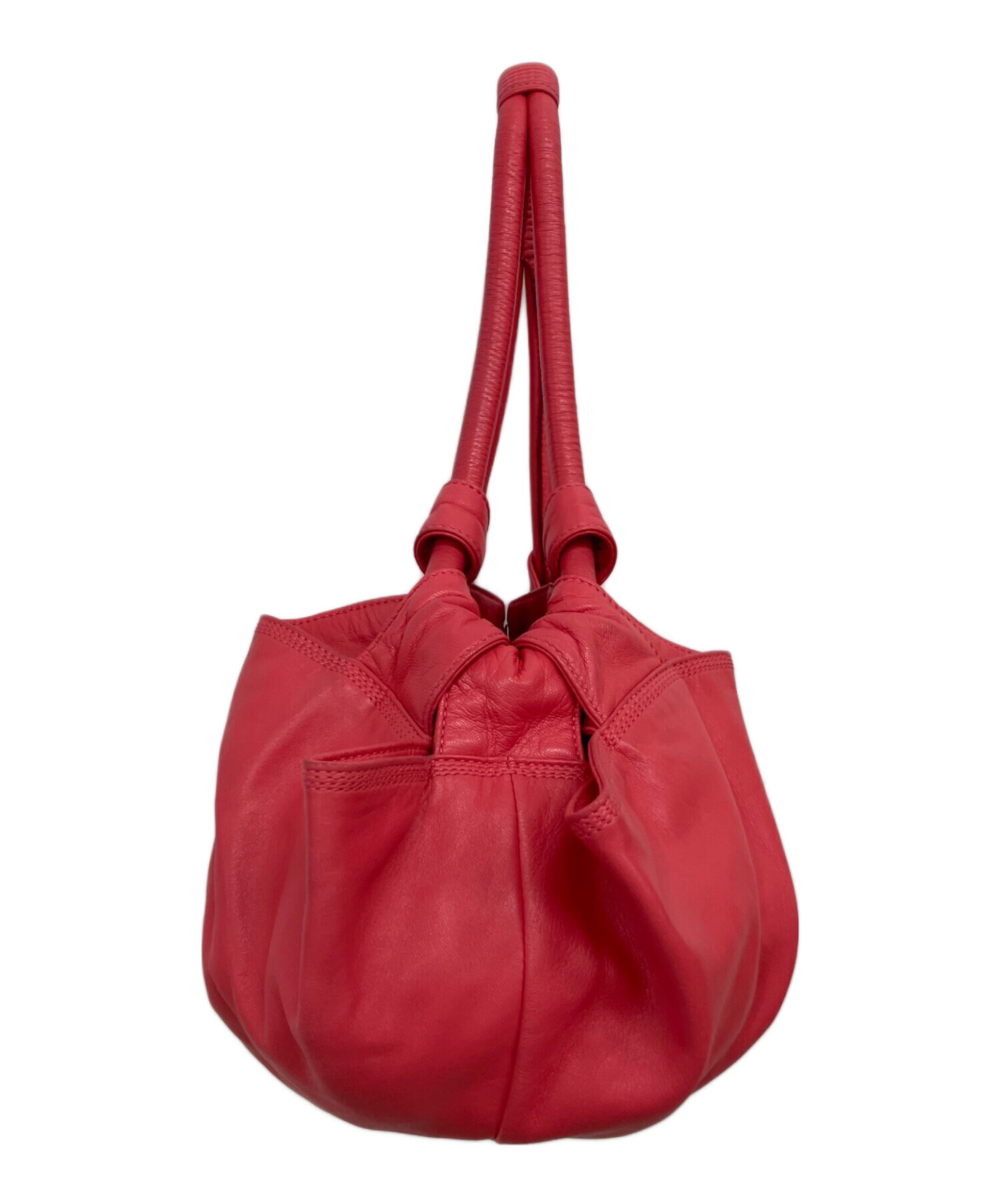 中古・古着通販】LOEWE (ロエベ) レザーバッグ ショッキングピンク