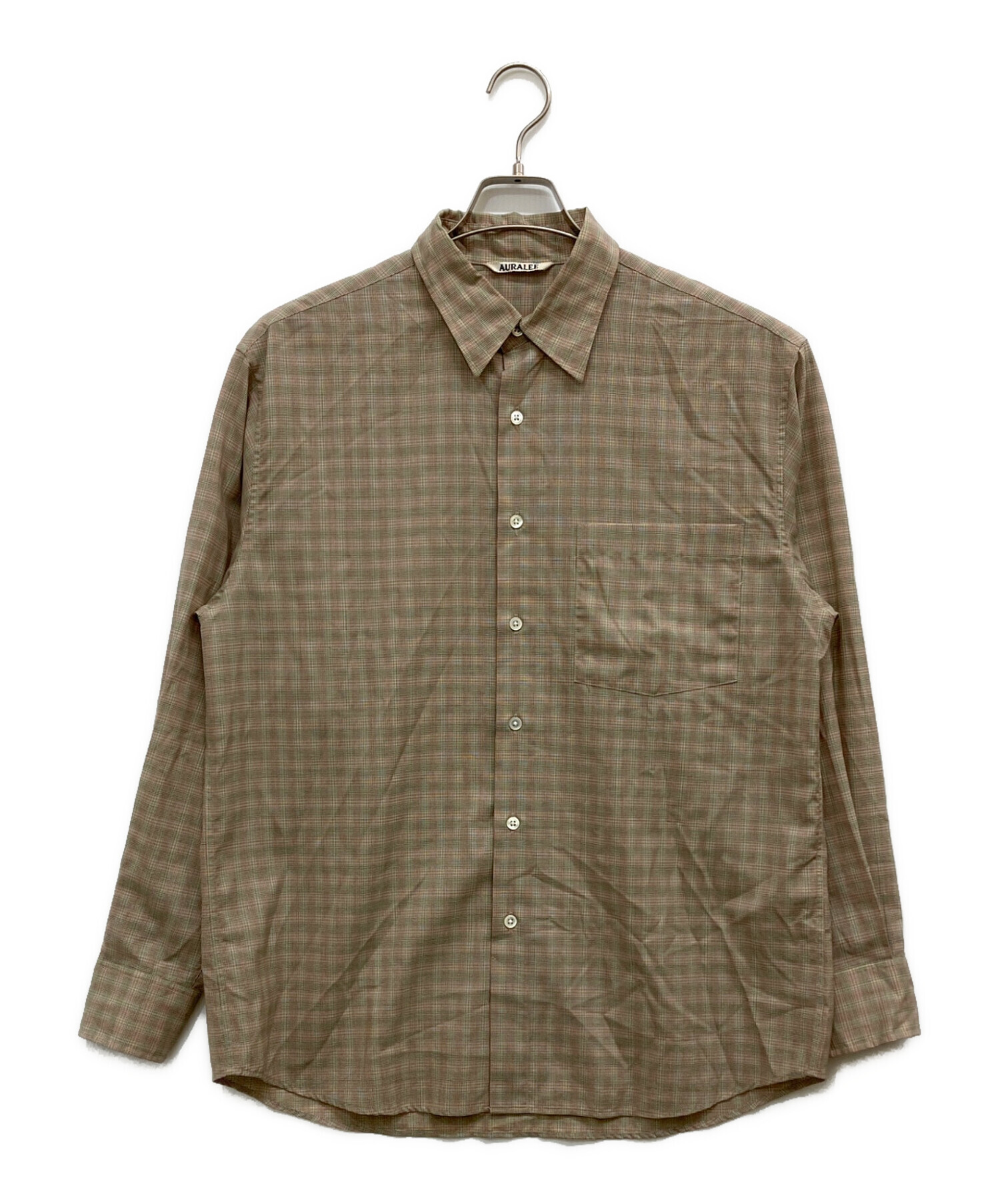 中古・古着通販】AURALEE (オーラリー) SUPER LIGHT WOOL CHECK SHIRTS