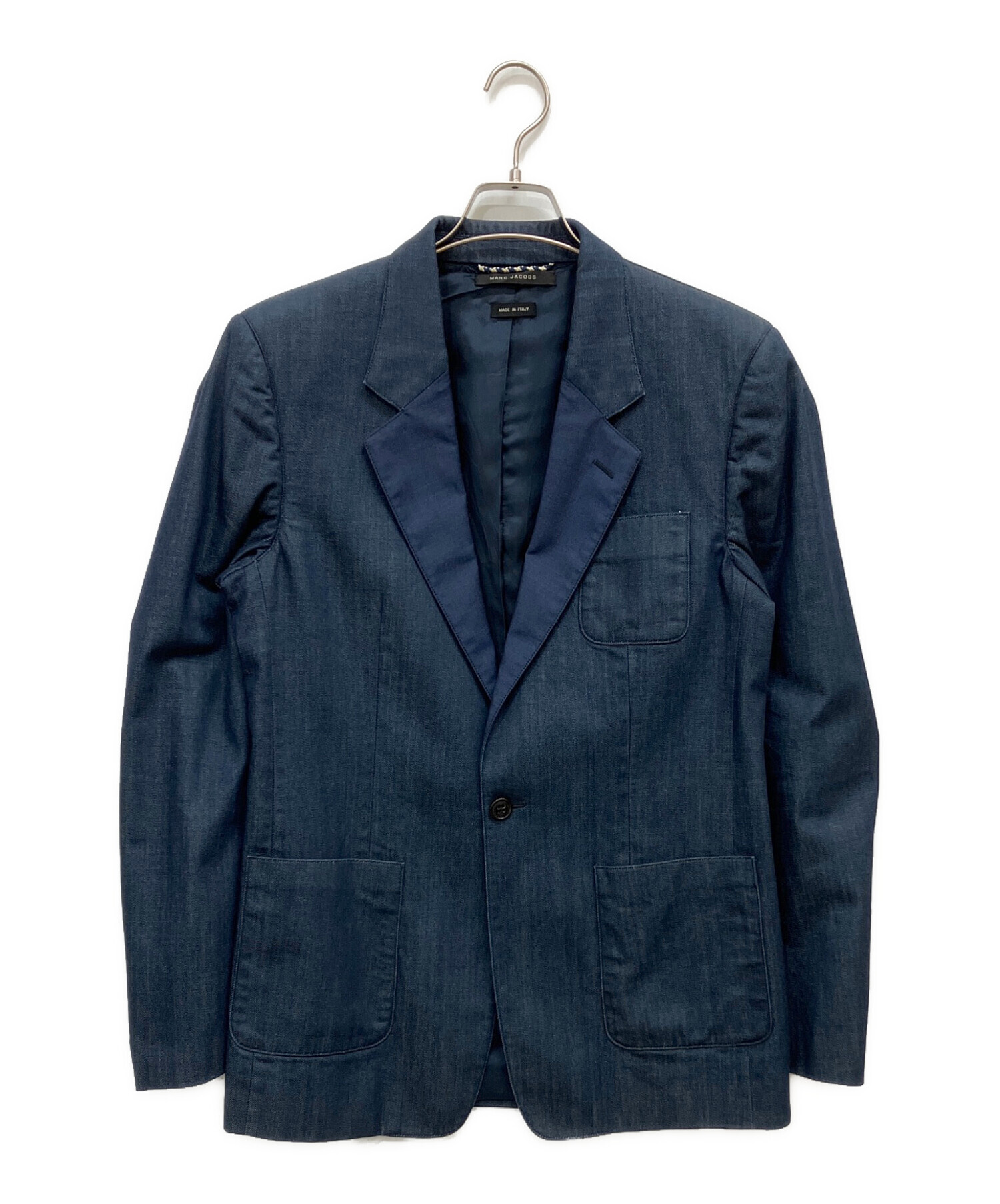 希少　MARC JACOBS デニム テーラードジャケット Mサイズ 中古・古着通販】MARC JACOBS (マークジェイコブス) デニムテーラード