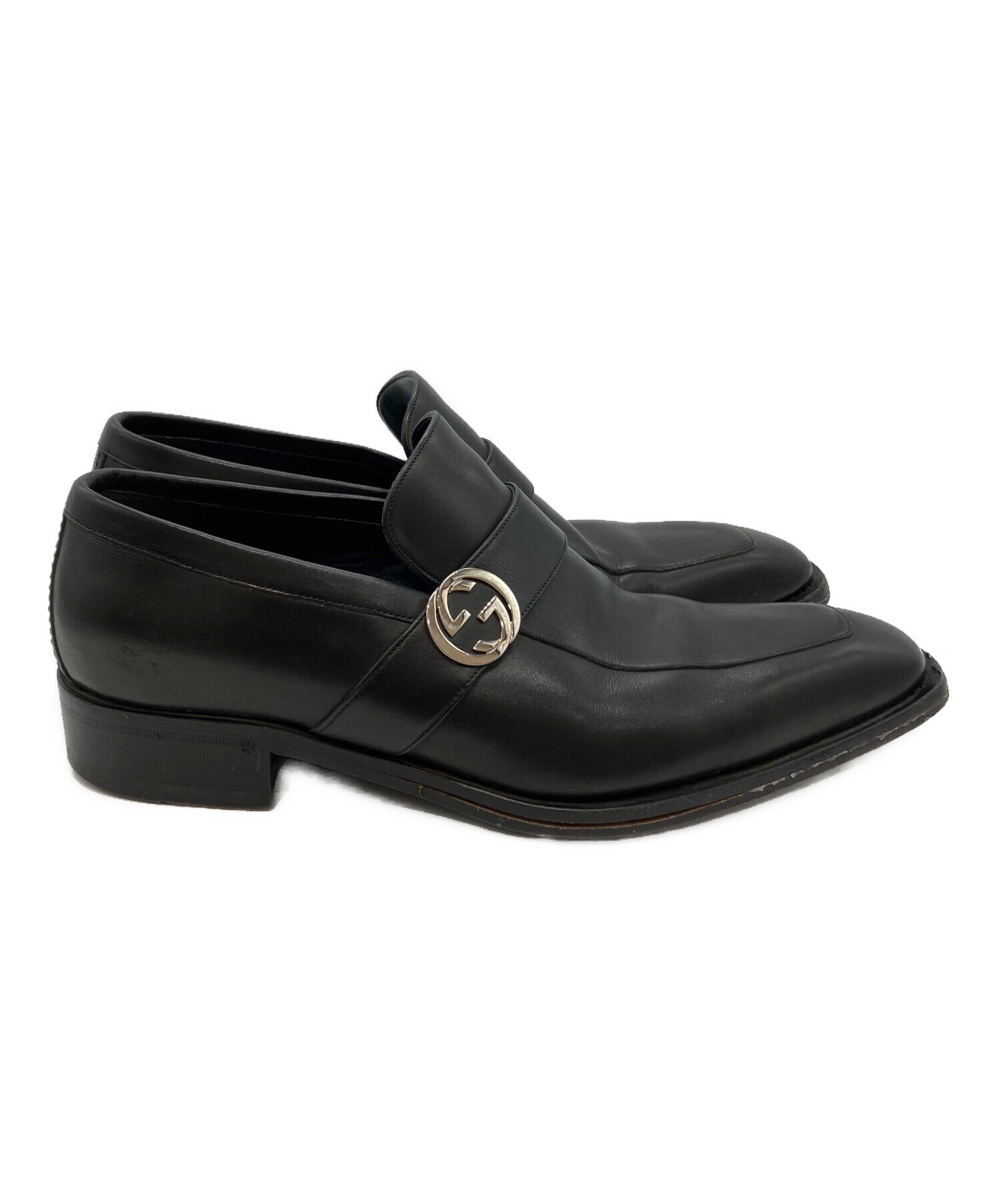 中古・古着通販】GUCCI (グッチ) ドレスシューズ ブラック サイズ:39