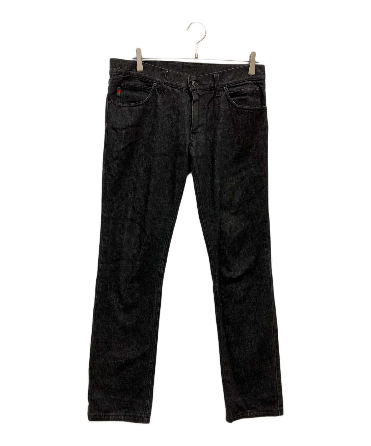 中古・古着通販】GUCCI (グッチ) デニムパンツ ブラック サイズ:SIZE