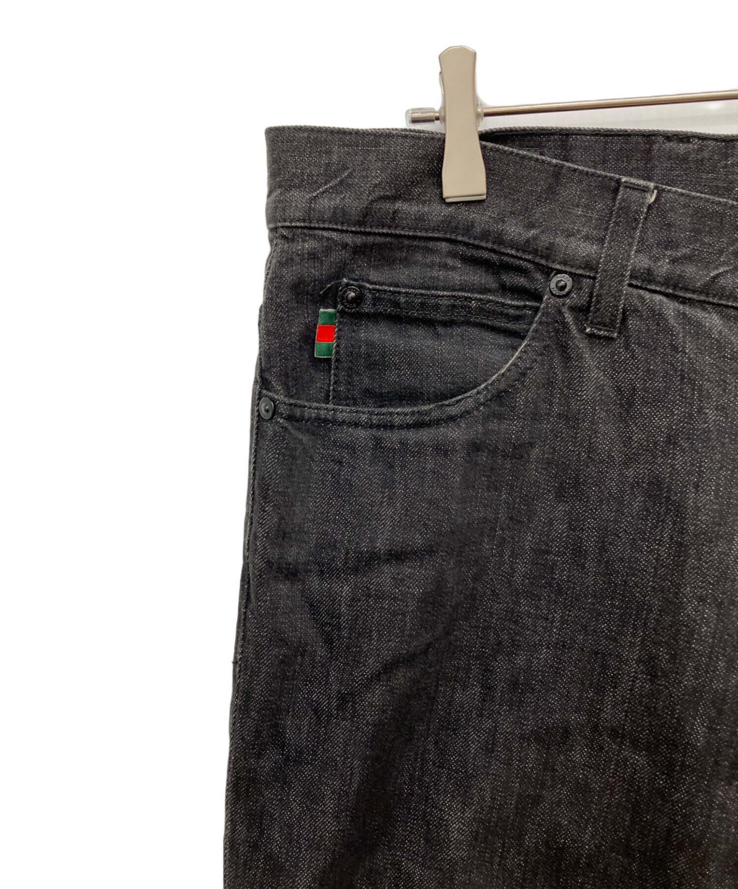 中古・古着通販】GUCCI (グッチ) デニムパンツ ブラック サイズ:SIZE