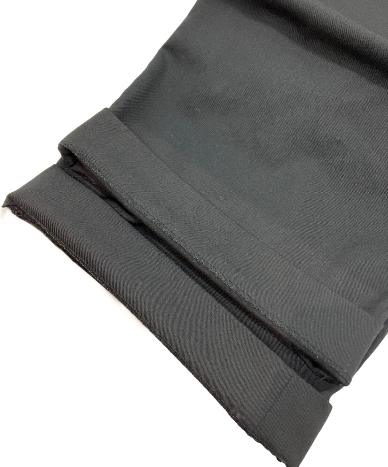 中古・古着通販】ssstein (シュタイン) EXTRA WIDE TROUSERS ブラック