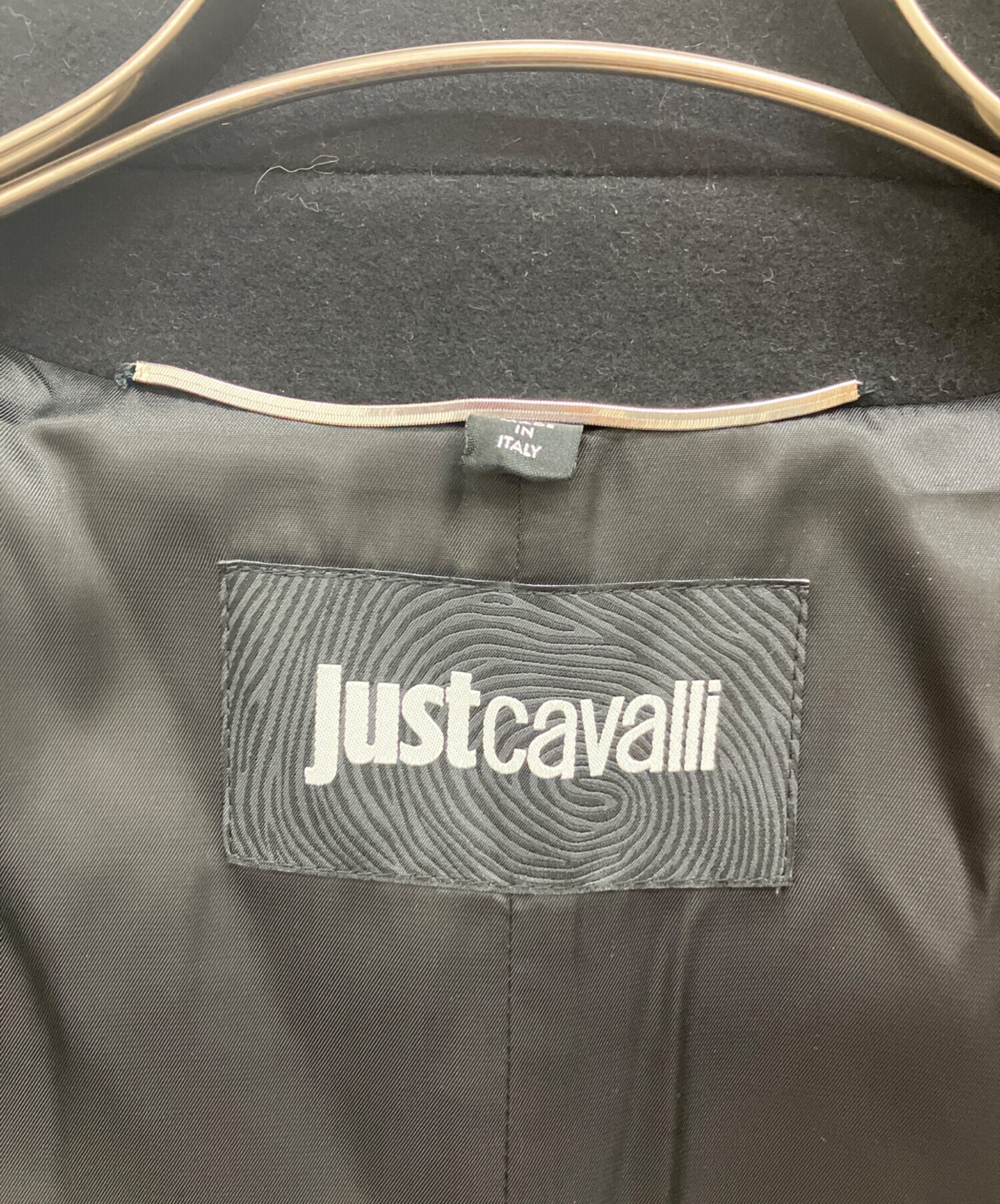 中古・古着通販】JUST CAVALLI (ジャストカヴァリ) コート ブラック