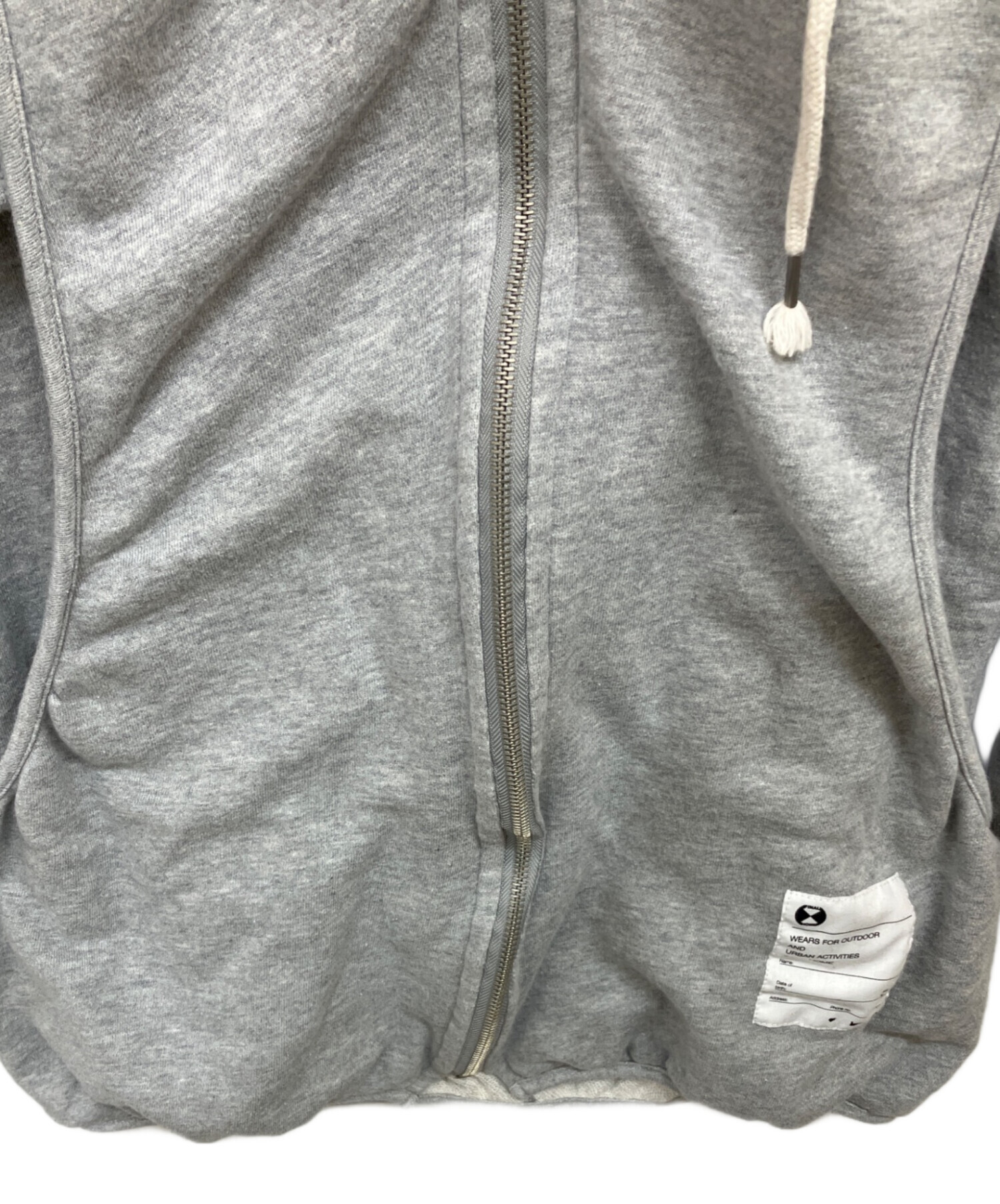 中古・古着通販】FINAL HOME (ファイナルホーム) 変形ジップパーカー