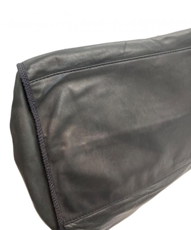 中古・古着通販】DIESEL (ディーゼル) レザーボストンバッグ ブラック