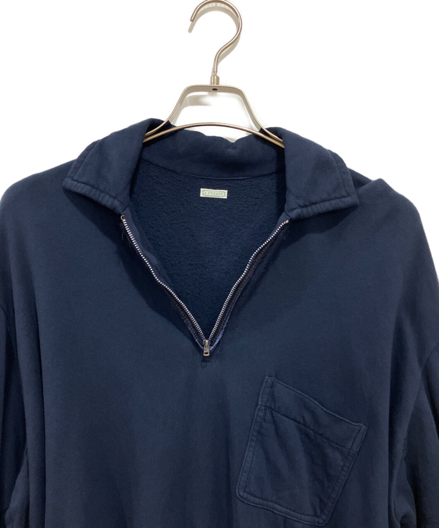 ※本日まで A.PRESSE VintageHalfZipSweat 【2】 中古・古着通販】A.PRESSE (アプレッセ) Vintage Light Weight Half