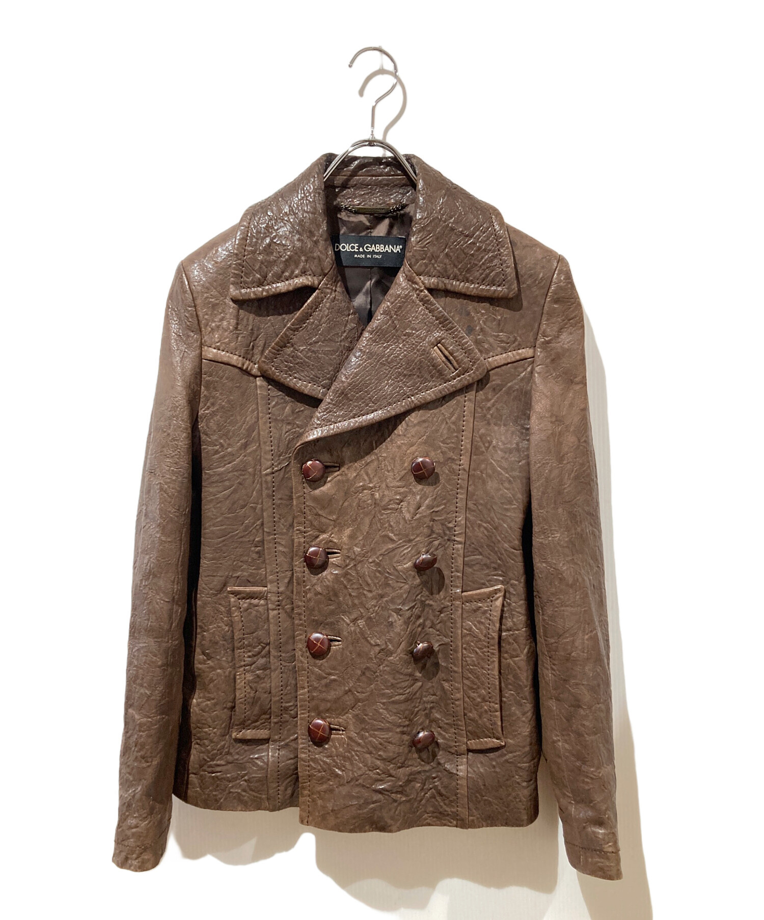 中古・古着通販】DOLCE & GABBANA (ドルチェ＆ガッバーナ) ラムレザー