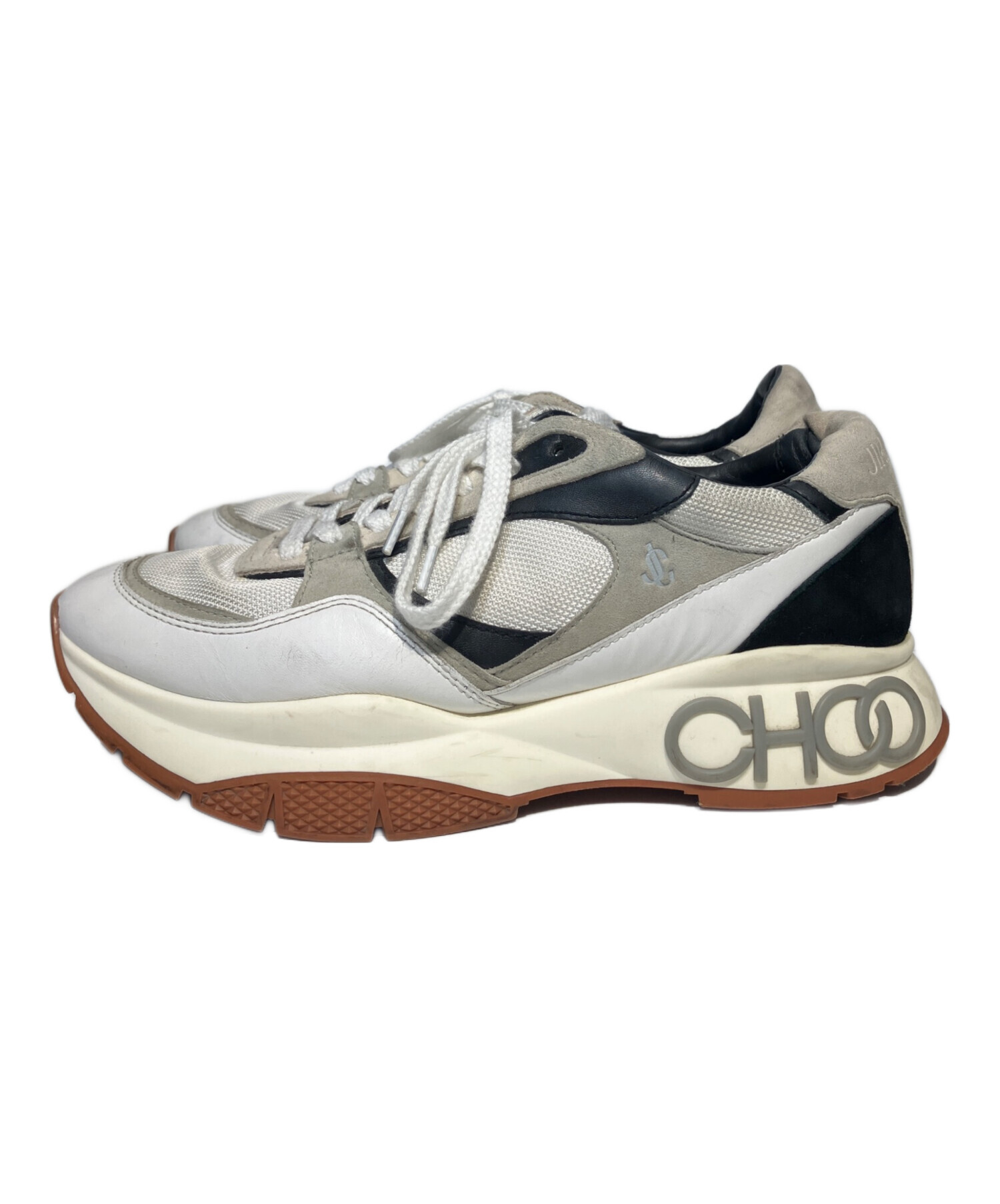 中古・古着通販】JIMMY CHOO (ジミーチュウ) スニーカー ホワイト