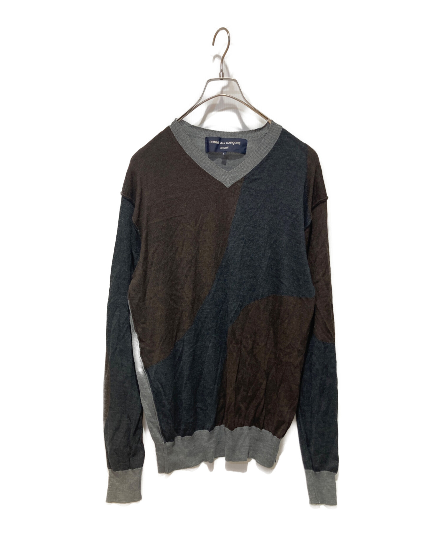 コムデギャルソンオム　シャツ　ニット 中古・古着通販】COMME des GARCONS HOMME (コムデギャルソン オム) V