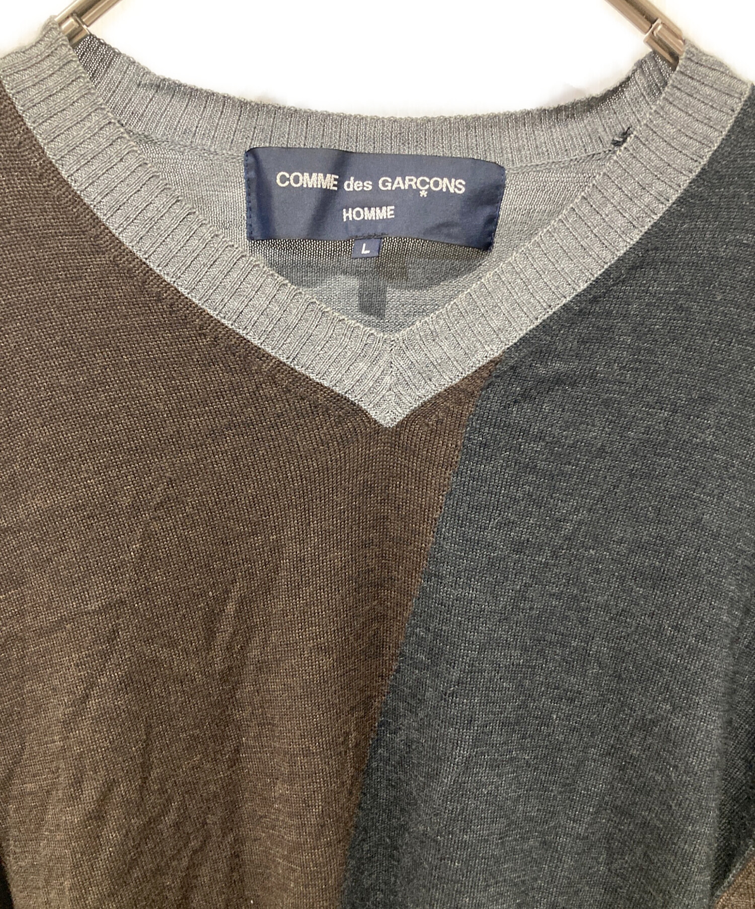 1980s HOMME COMME des GARCONS ブラウンセーター 中古・古着通販】COMME des GARCONS HOMME (コムデギャルソン オム) V