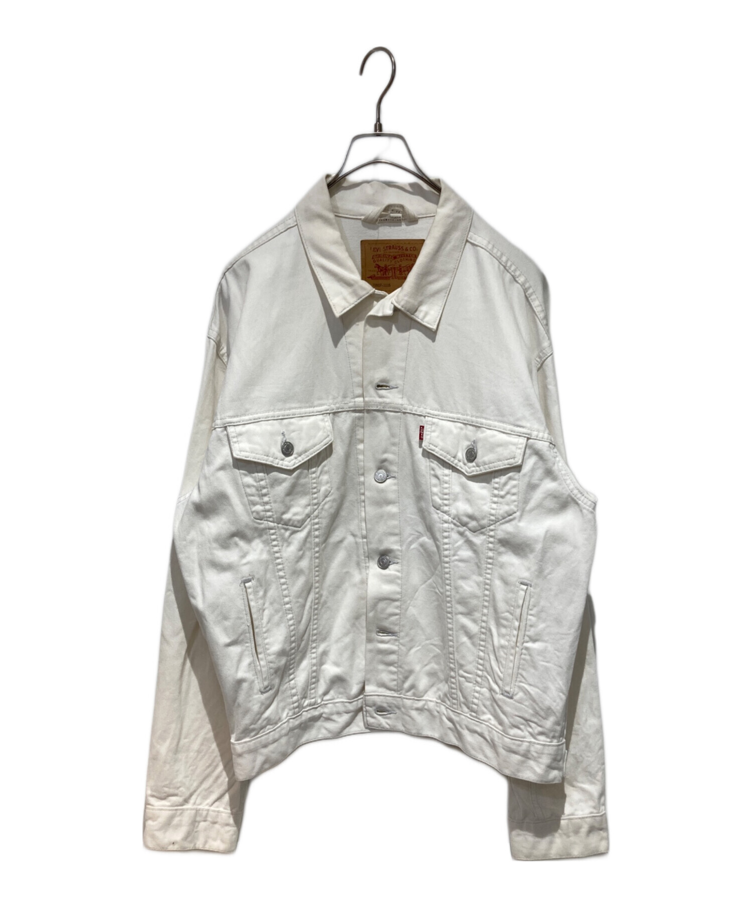 中古・古着通販】LEVI'S (リーバイス) デニムジャケット ホワイト