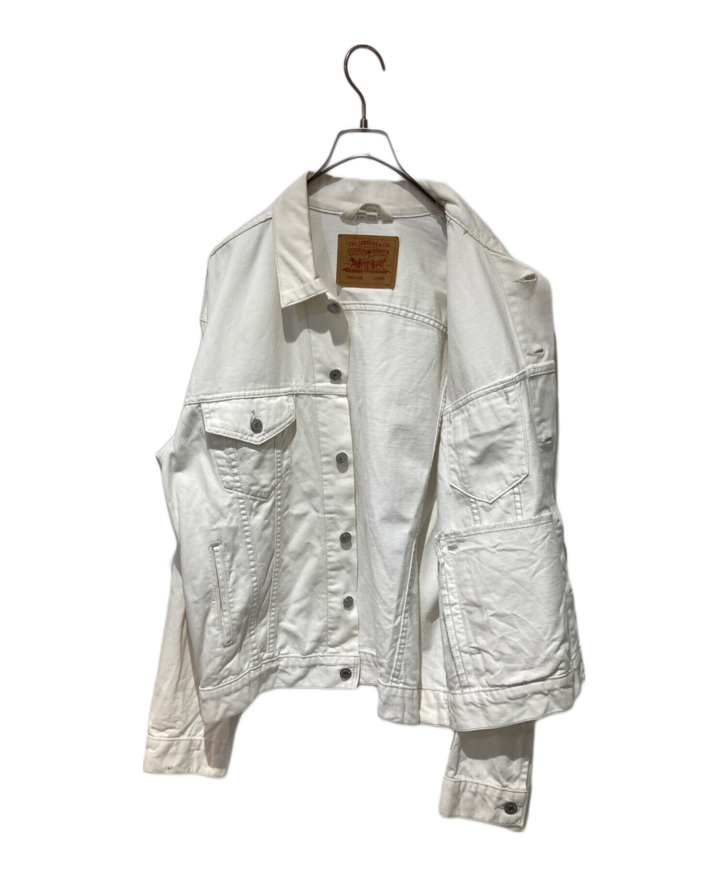 00s Levis リーバイス 70507-1105 ホワイト 中古・古着通販】LEVI'S (リーバイス) デニムジャケット ホワイト