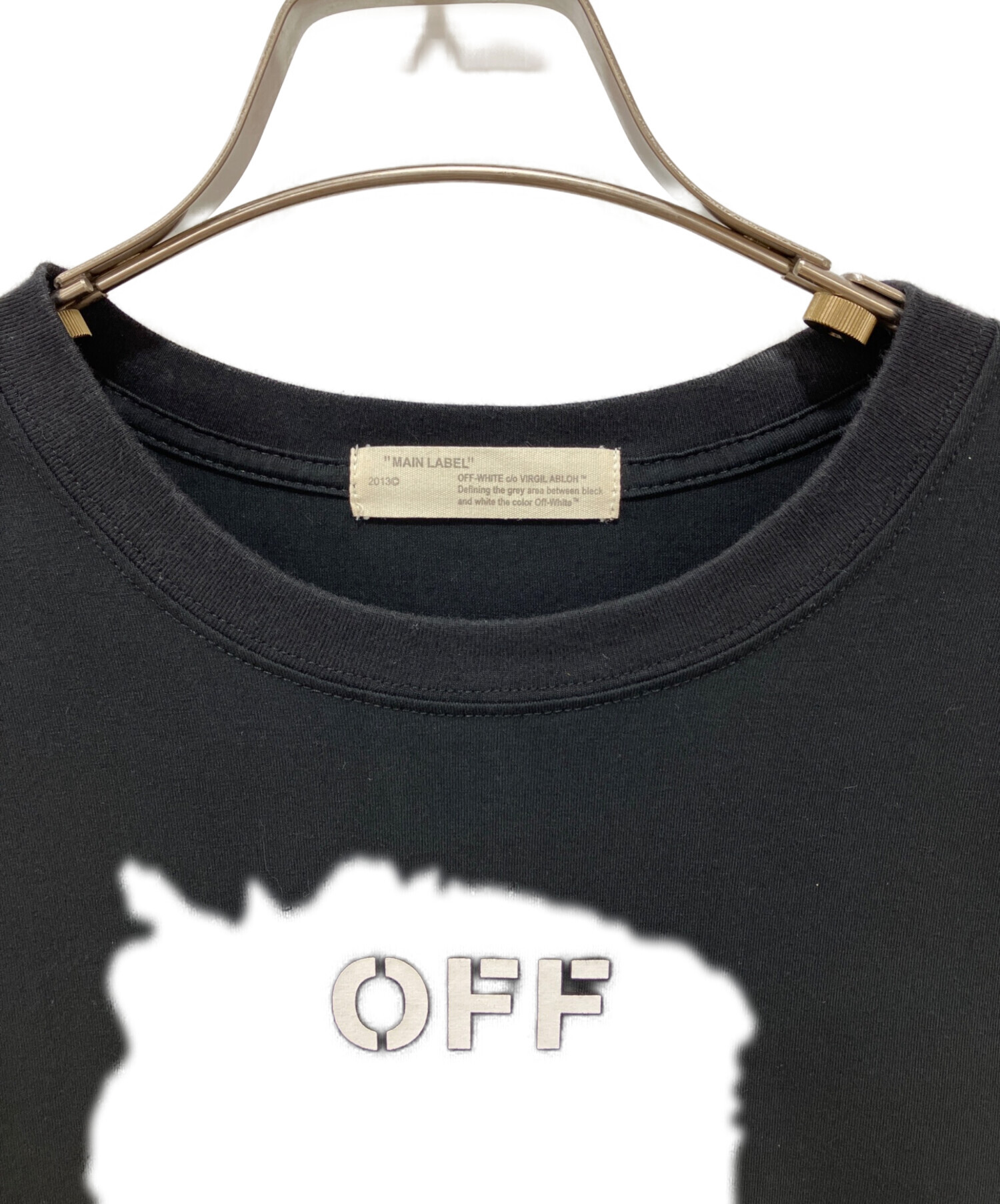 中古・古着通販】OFFWHITE (オフホワイト) Tシャツ ブラック サイズ:LL