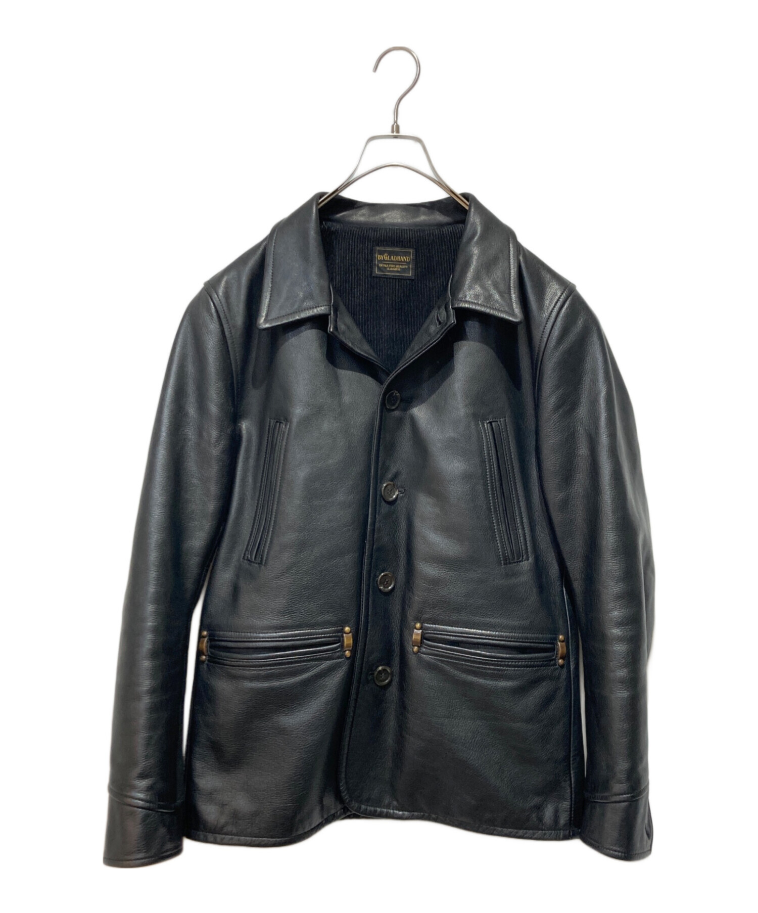 GLAD HAND HEARTRING 13号 中古・古着通販】GLAD HAND (グラッドハンド) カウレザーカーコート