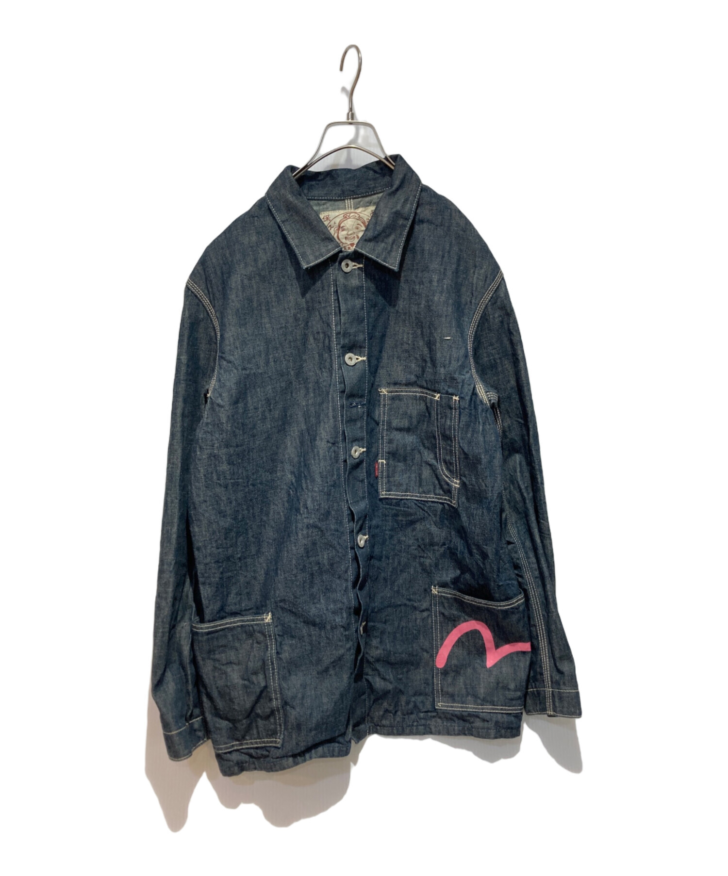 エヴィスデニムカバーオール サイズ40 中古・古着通販】EVISU (エヴィス) カバーオール インディゴ サイズ:38