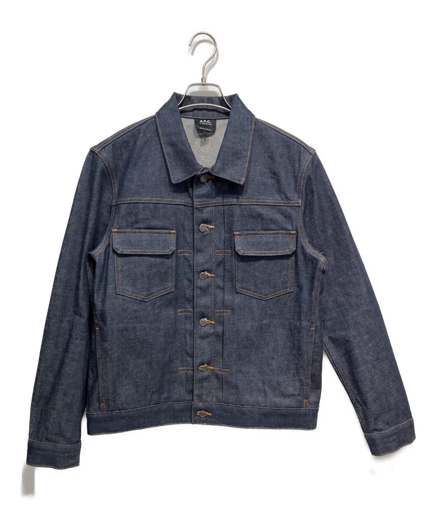 A.P.C. インディゴデニムジャケット 中古・古着通販】A.P.C. (アーペーセー) デニムジャケット インディゴ