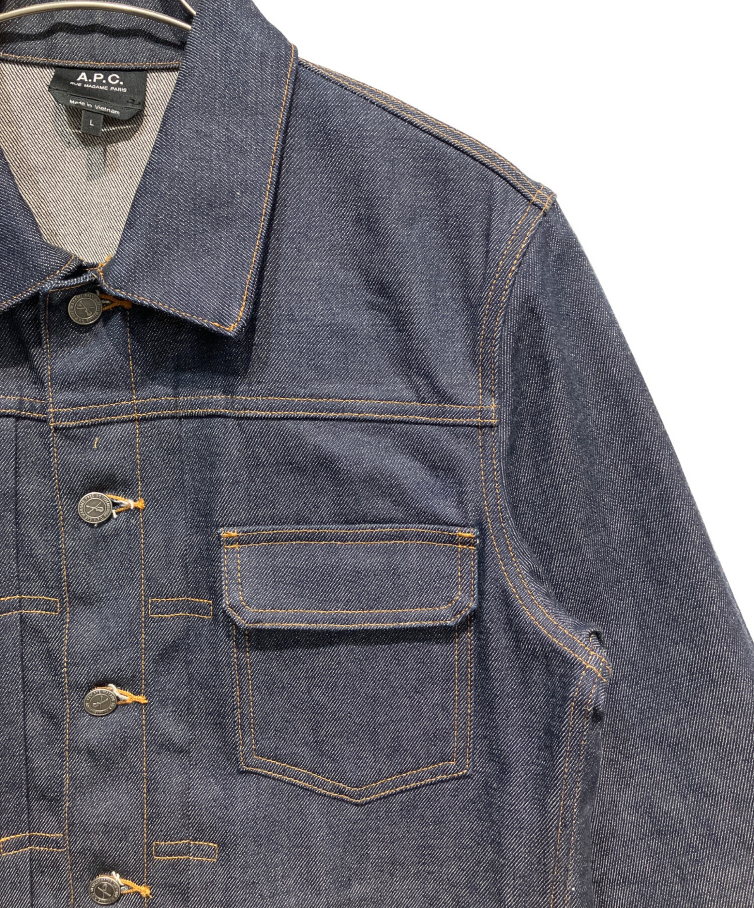 中古・古着通販】A.P.C. (アーペーセー) デニムジャケット インディゴ 