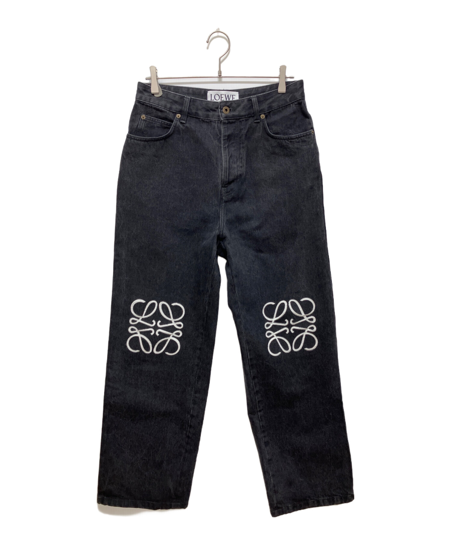 中古・古着通販】LOEWE (ロエベ) ANAGRAM BAGGY ブラック サイズ:48 未