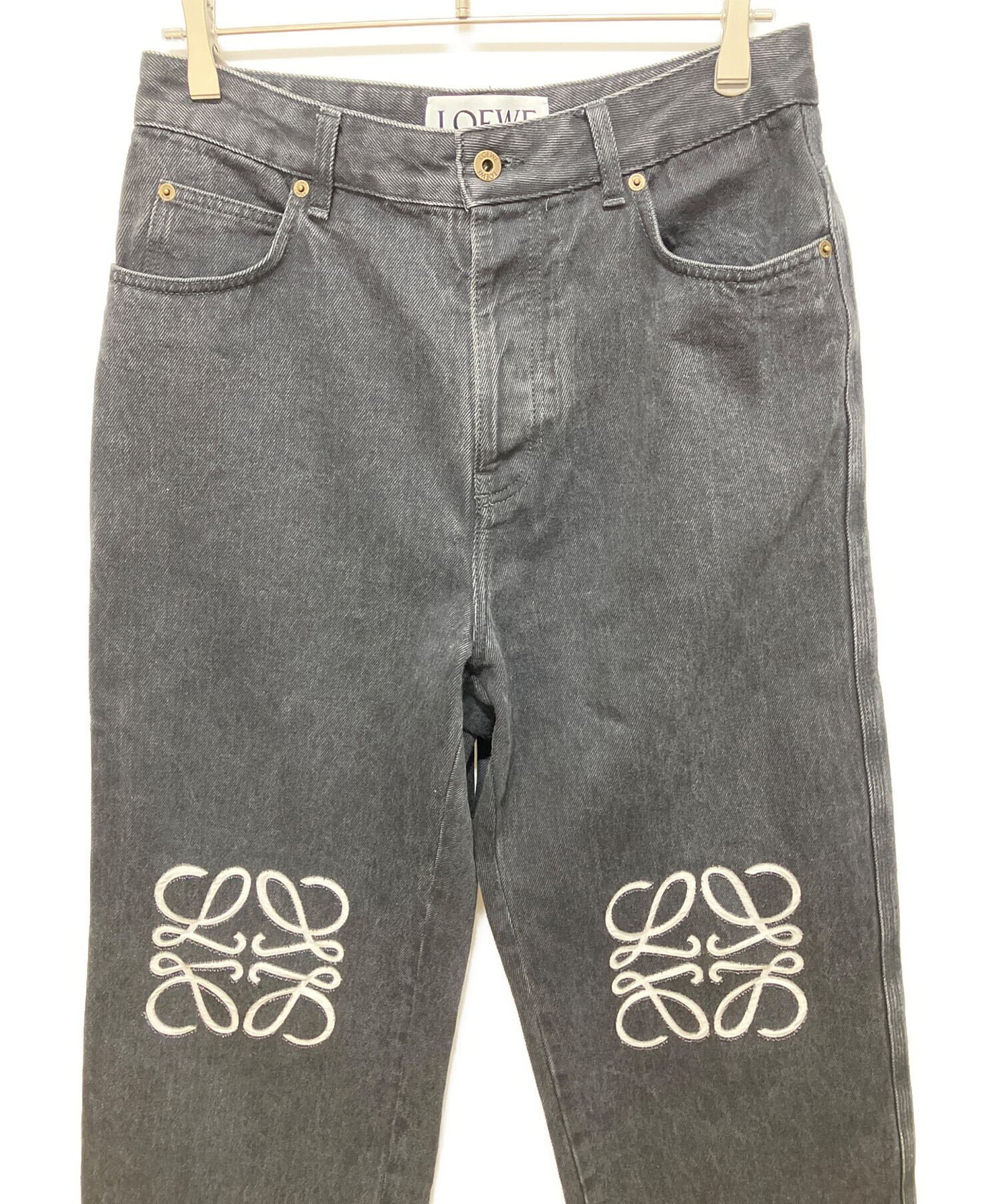 中古・古着通販】LOEWE (ロエベ) ANAGRAM BAGGY ブラック サイズ:48 未