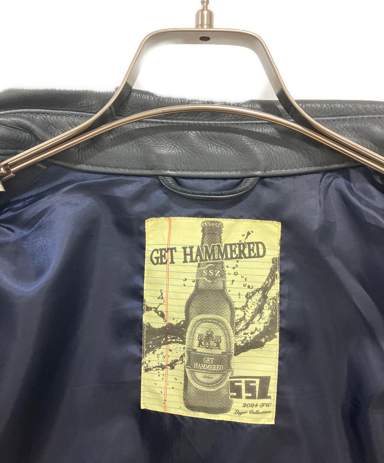中古・古着通販】SSZ (エスエスズィー) レザージャケット ブラック