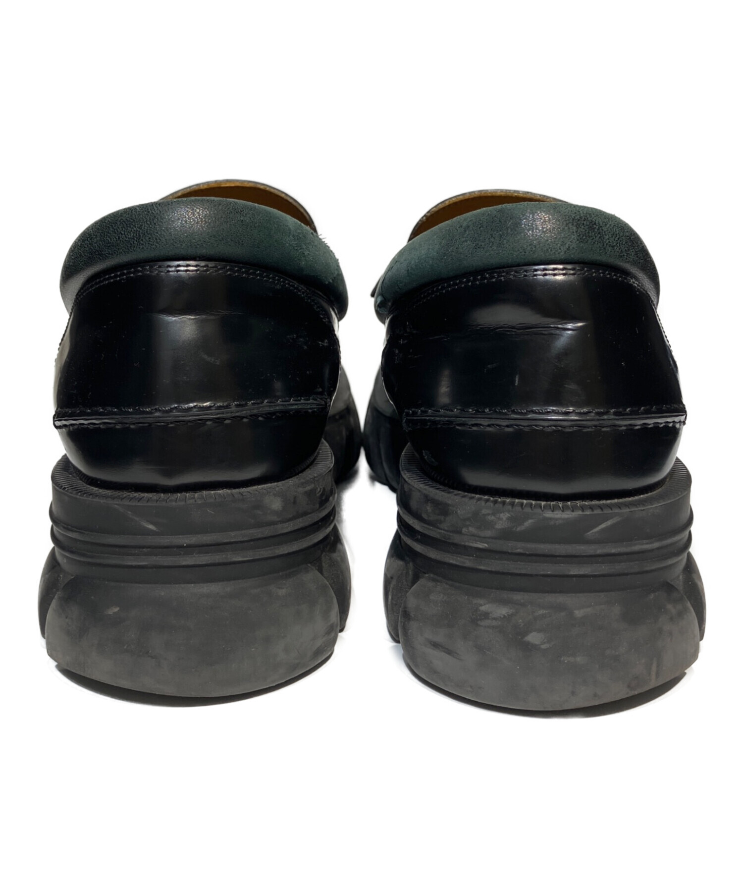 【GUCCI】グッチ ホースビットローファー ブラック EU42E 未使用新品 中古・古着通販】GUCCI (グッチ) 厚底ホースビットローファー ブラック