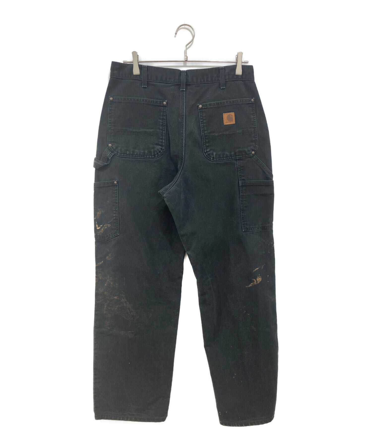 中古・古着通販】CarHartt (カーハート) ダブルニーパンツ ブラック