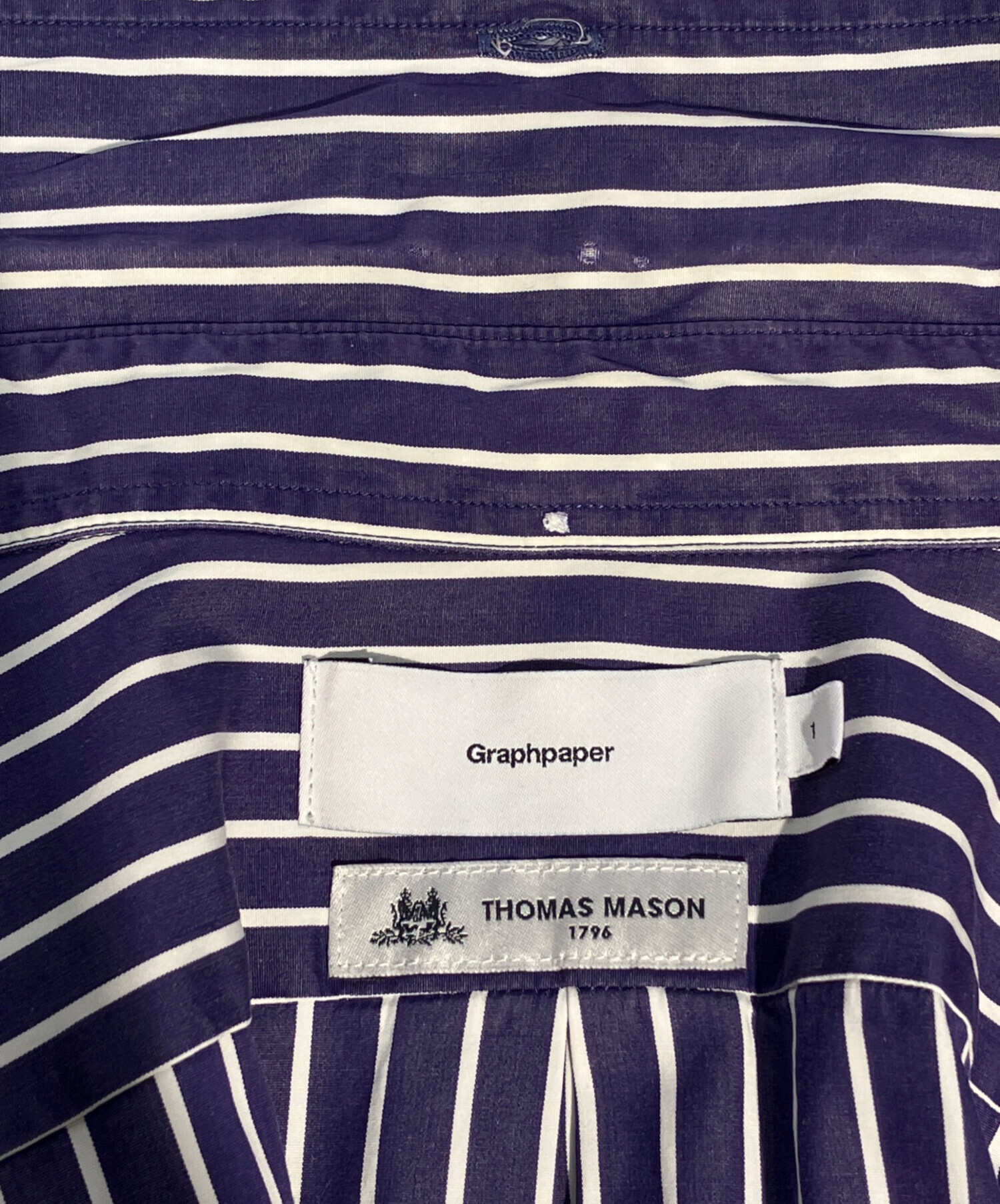 中古・古着通販】Graphpaper (グラフペーパー) ストライプシャツ